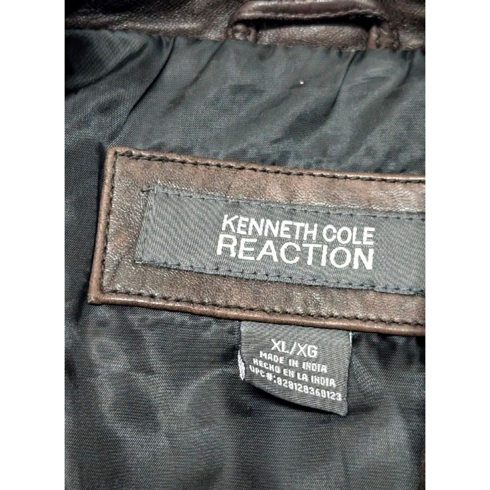 Kenneth Cole VINTAGE Kenneth Cole leather jacket XL brown lambskin bomber jacket Mens 1990s Y2K patina motorcycle Size US XL / EU 56 / 4 - 5 Thumbnail