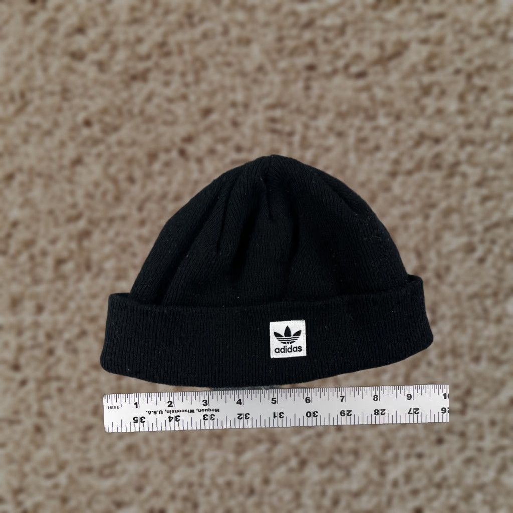 Adidas adidas Beanie Knit Adult One Size Black 100% Acrylic Winter Ski Hat/Cap Mens Beanie Winter Ski Logo Outdoors Size ONE SIZE - 1 Thumbnail