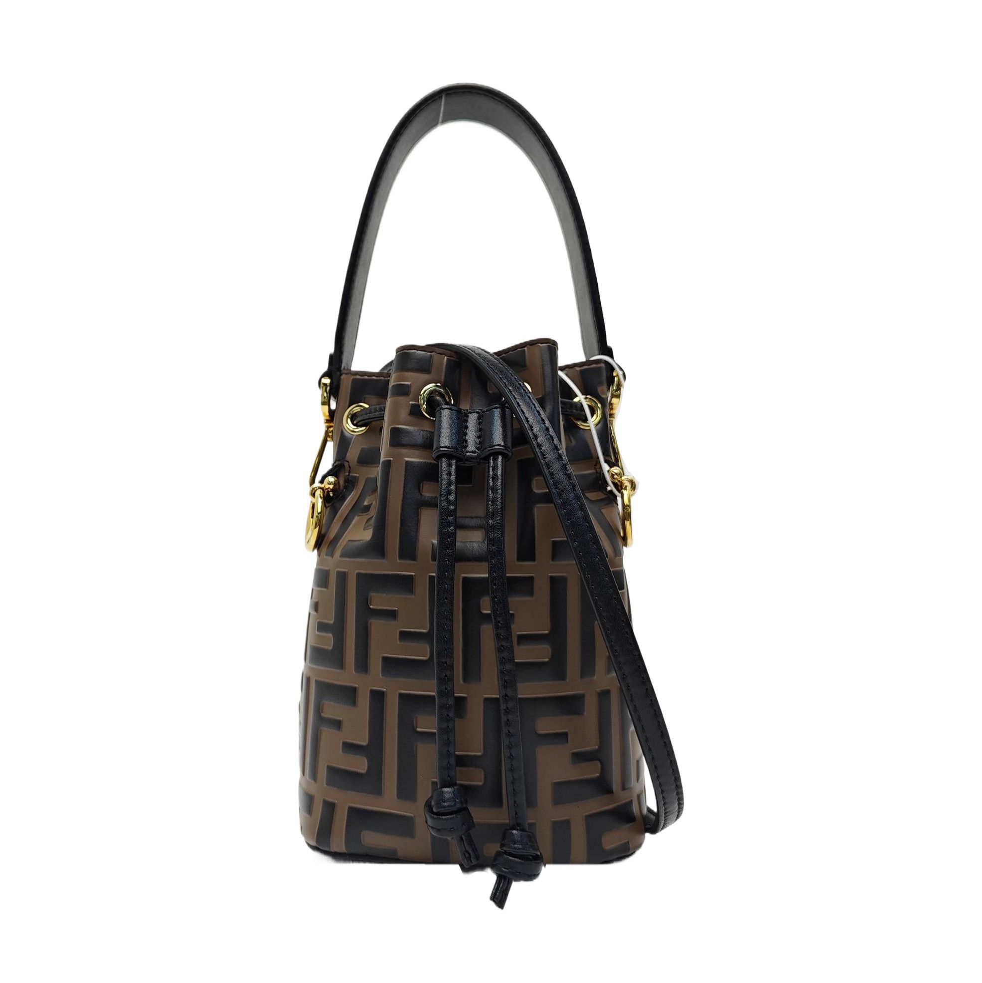 Fendi Fendi Mon Tresor Logo Leather Bucket Bag Size ONE SIZE - 1 Thumbnail