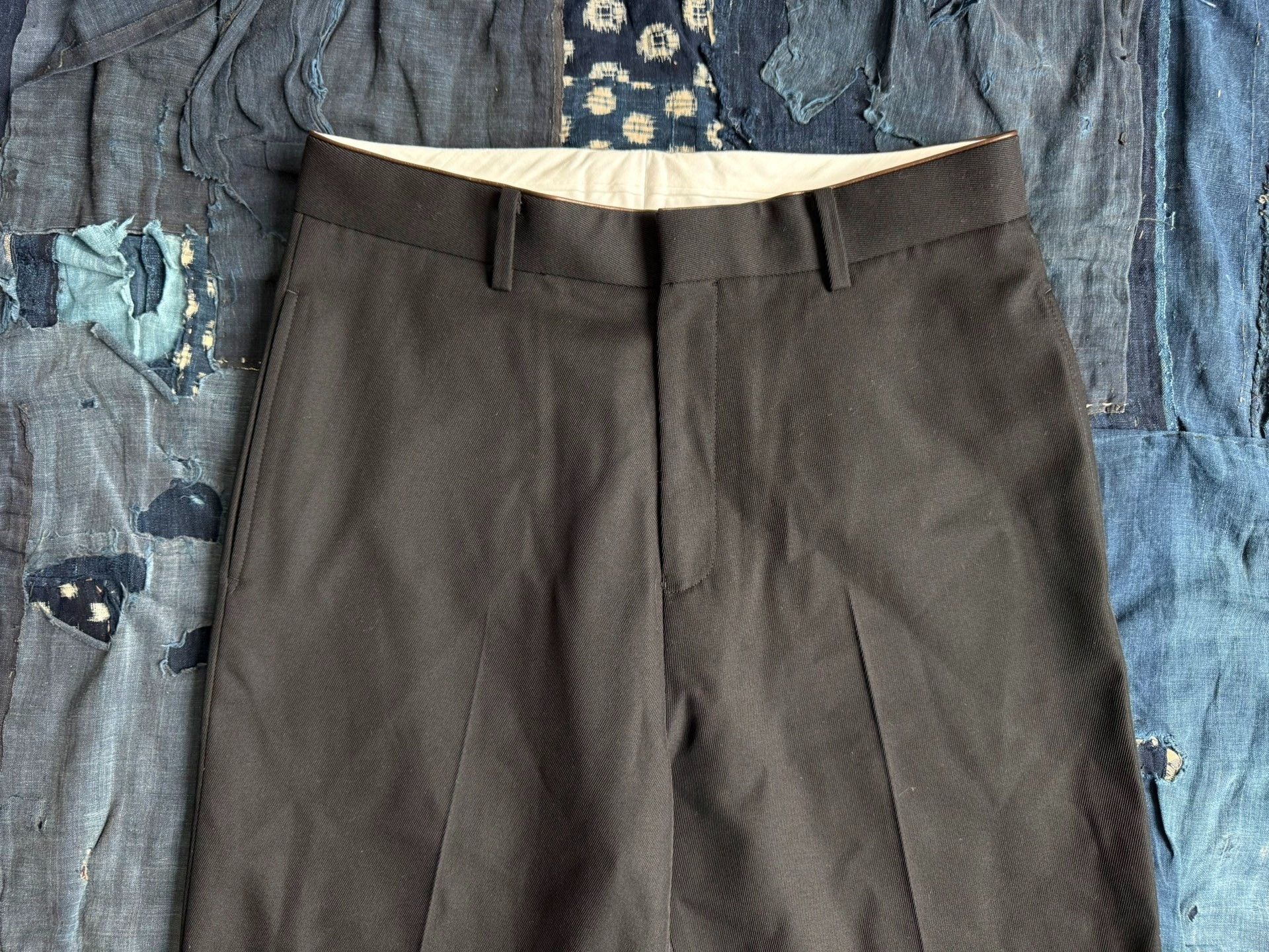 A.PRESSE A.PRESSE 24AW Wool Kersey Trousers Size US 32 / EU 48 - 3 Thumbnail