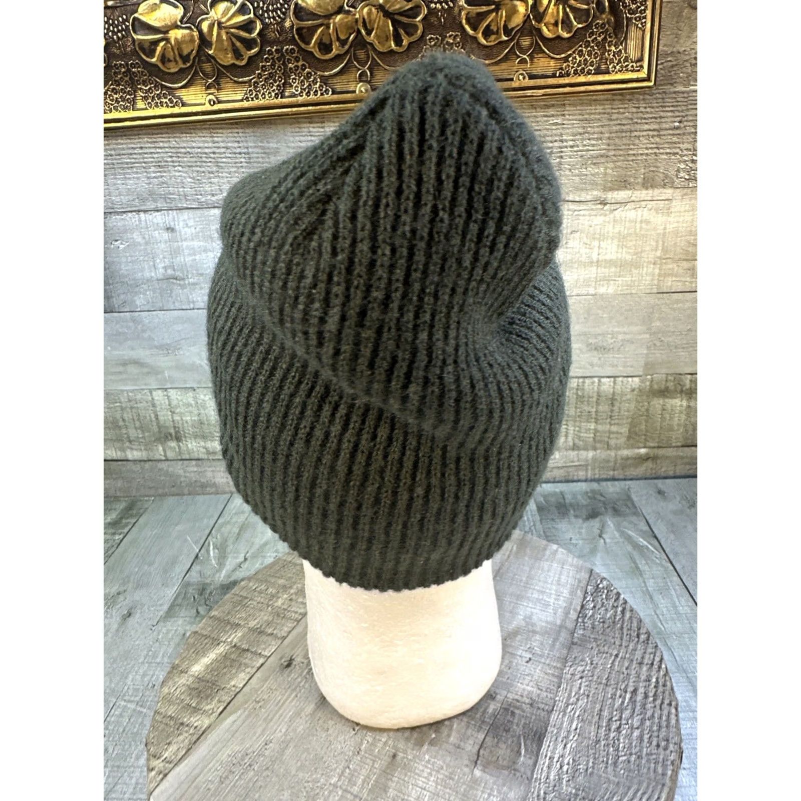 Hang Ten VINTAGE Hang Ten Beanie Olive Green Knit Hat Surf Skatewear Winter Mens Size ONE SIZE - 7 Thumbnail