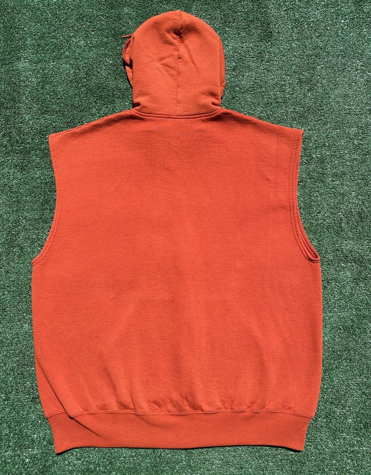 Russell Athletic 90’s Russell Athletic Orange Full Zip Sleeveless Hoodie 2XL Size US XXL / EU 58 / 5 - 6 Thumbnail