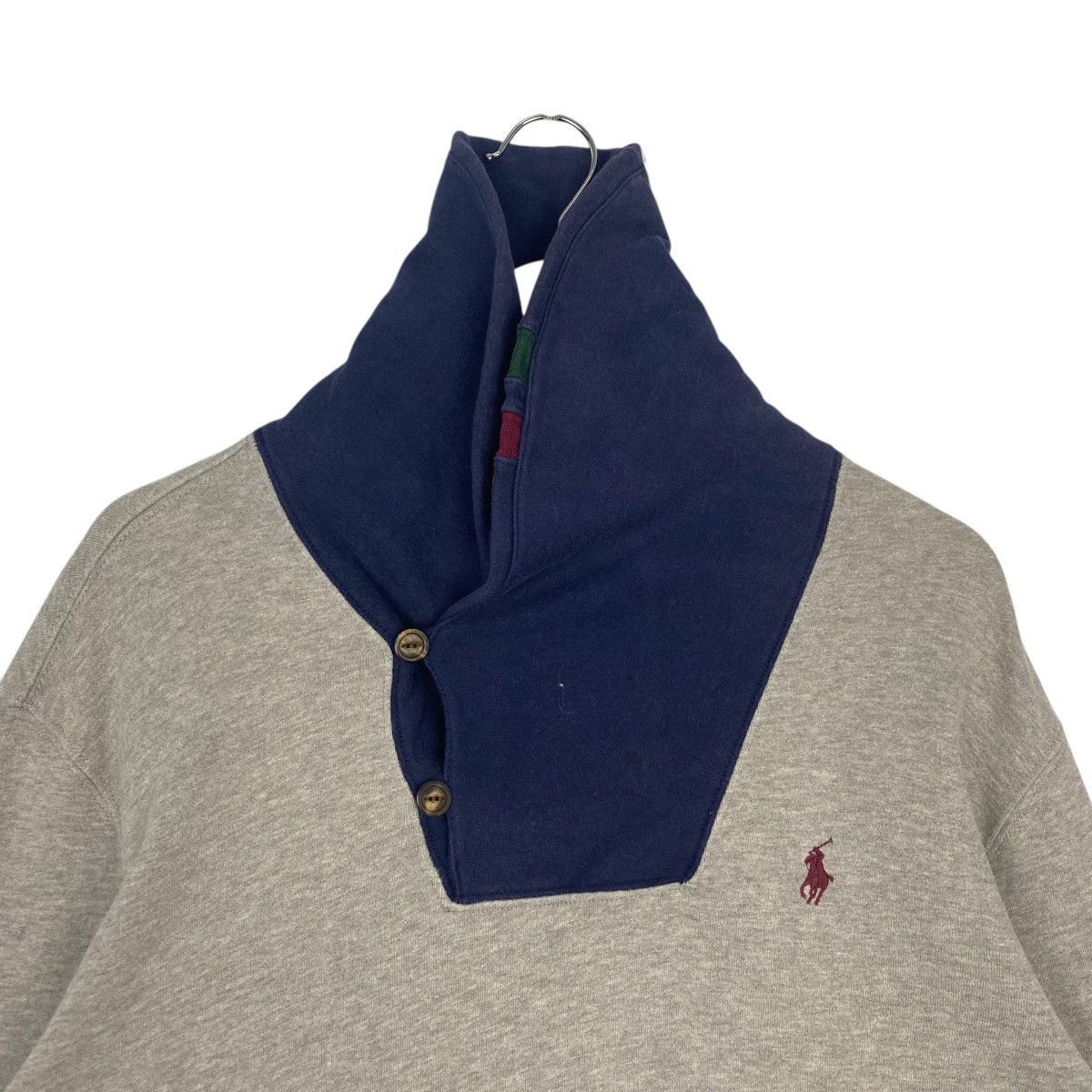 Vintage Vintage Polo Ralph Lauren Small Pony Shawl Collar Sweatshirt Size US L / EU 52-54 / 3 - 4 Thumbnail