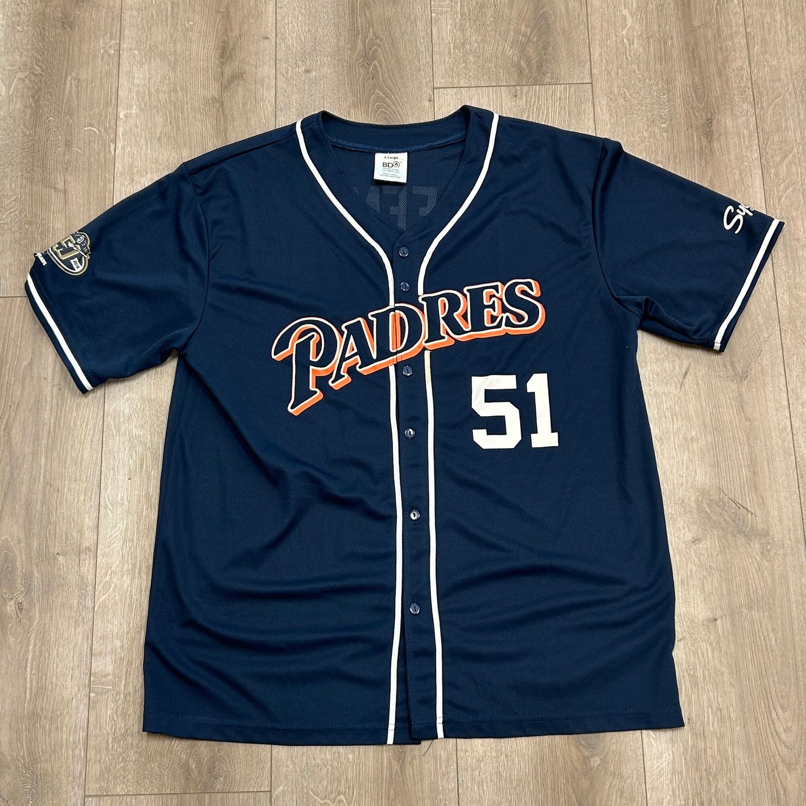 MLB San Diego Padres Hoffman 51 baseball jersey Navy size XL B8 Size US XL / EU 56 / 4 - 1 Thumbnail