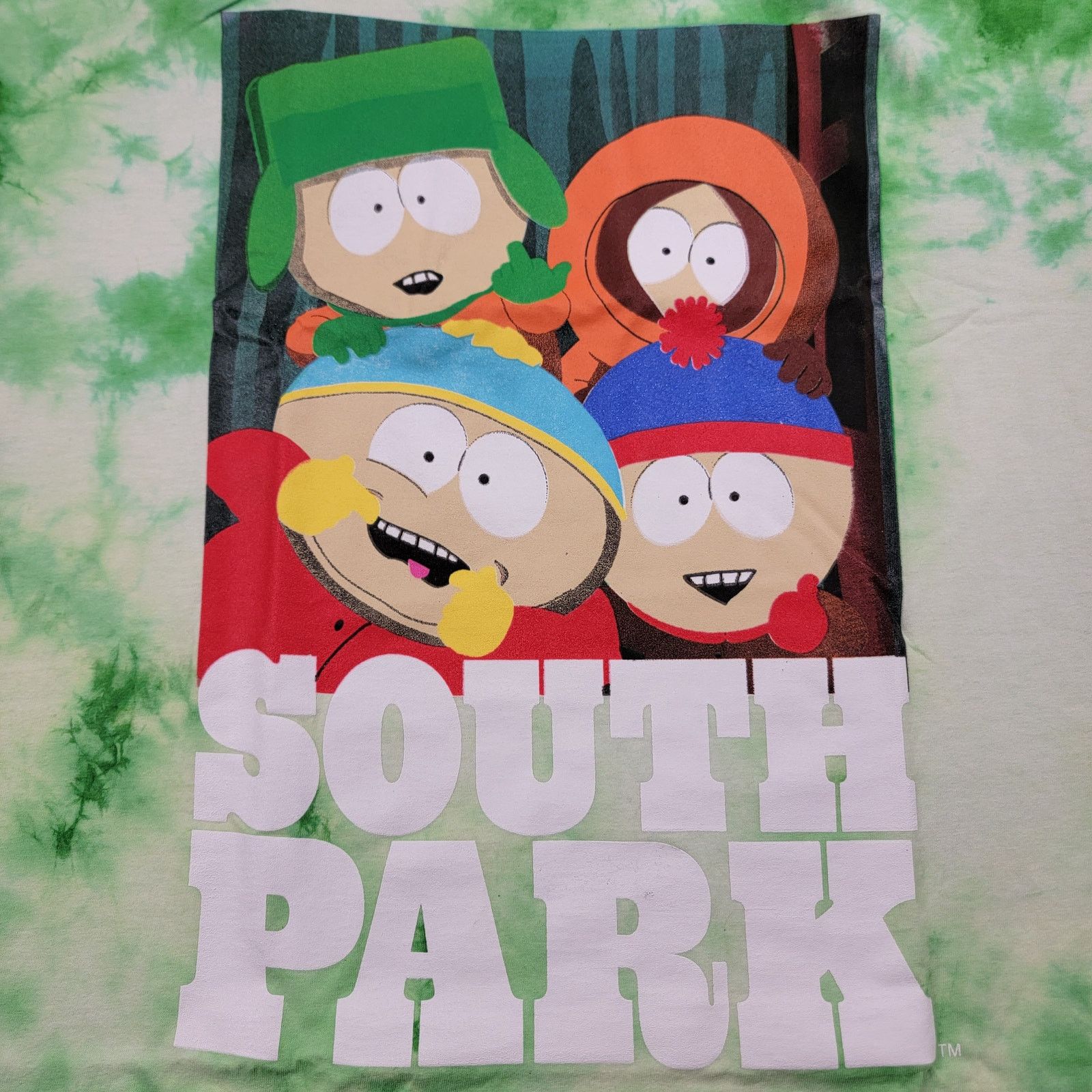 Cartoon Network South Park Green Tie-Dye T-Shirt 2XL - Brand New! Size US XXL / EU 58 / 5 - 1 Thumbnail