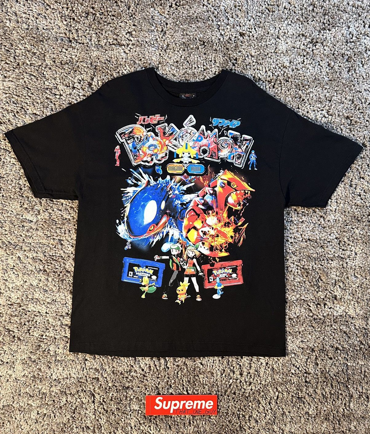 image of Darien Bruze x Pokemon D Bruze Gen 3 Pokémon Tee Black Xl, Men's