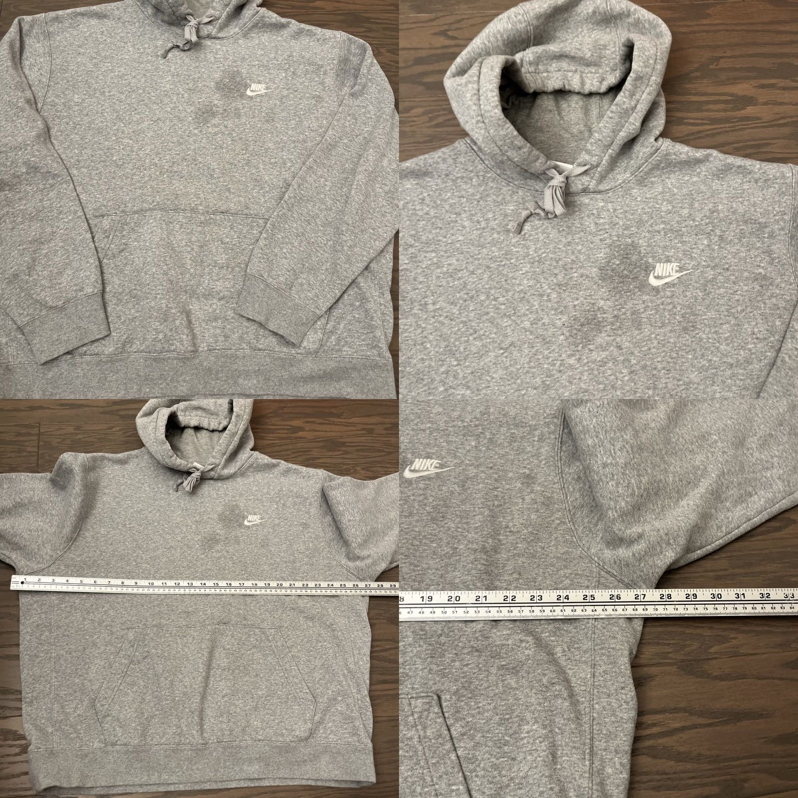 Nike Nike Sportswear Club Fleece Hooded Sweatshirt Mens XL Gray Pullover BV2654-063 Size US XL / EU 56 / 4 - 8 Thumbnail