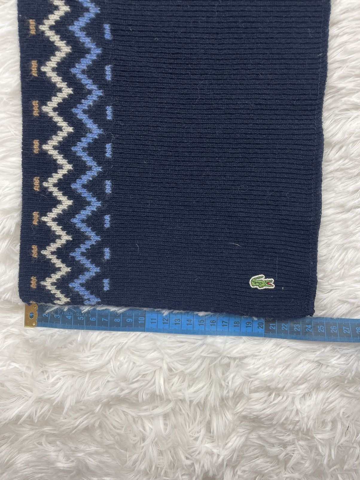 Lacoste Scarf Lacoste Vintage Old Money Size ONE SIZE - 5 Thumbnail