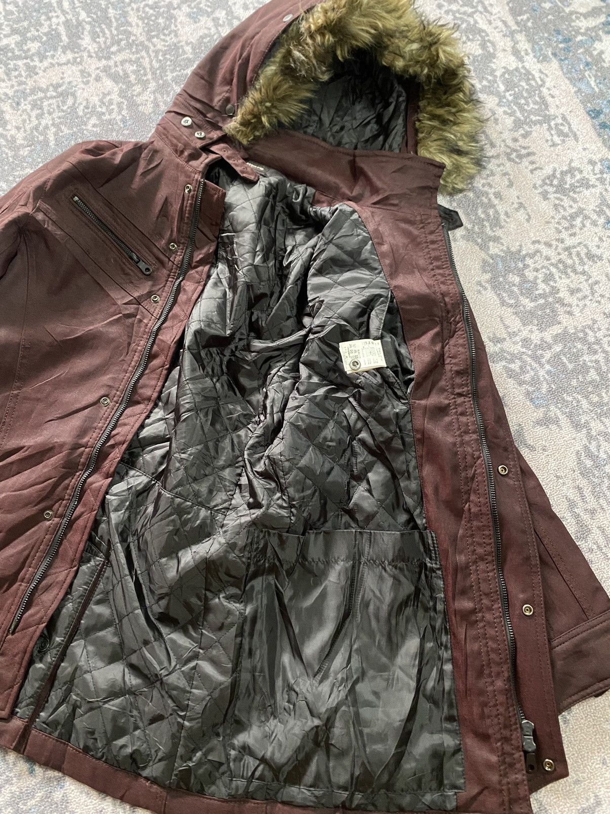 HIDEAWAYS Japanes Hide Away Fur Jacket Ifsix vkei style Size US M / EU 48-50 / 2 - 5 Thumbnail