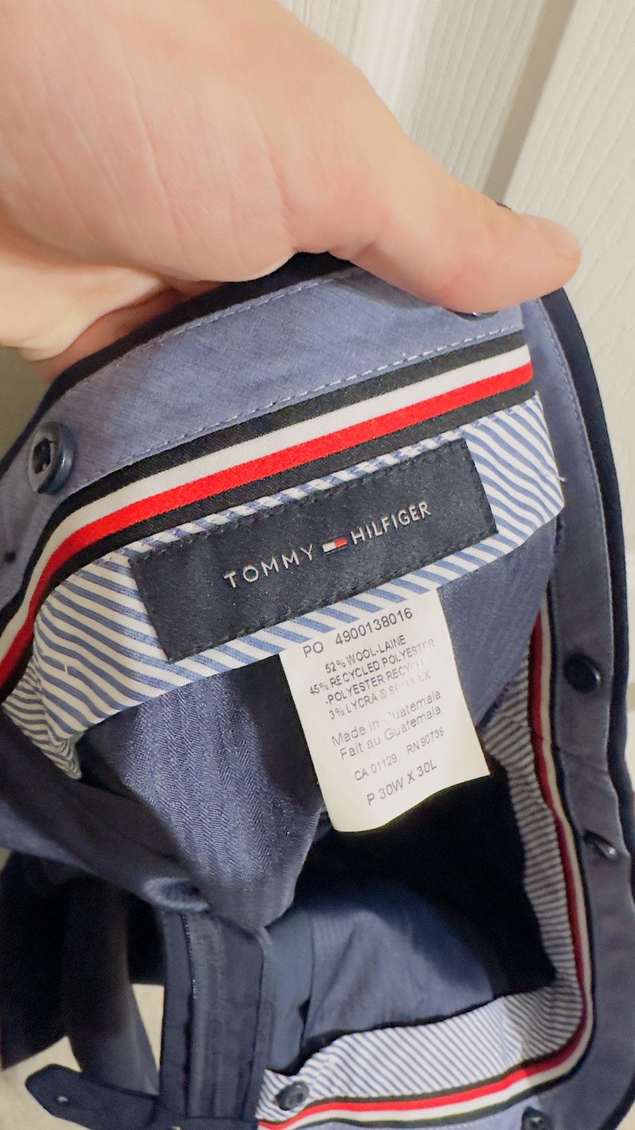 Tommy Hilfiger Tommy Hilfiger Men's Modern-Fit Stretch Dress Pants 30x30 Size 34S - 3 Thumbnail