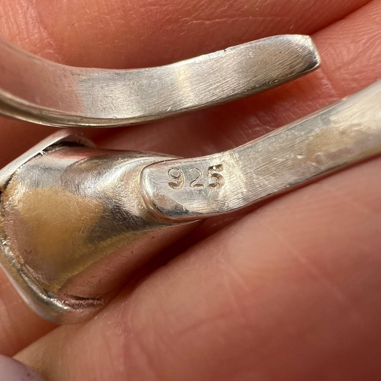 Sterling Silver × Vintage Vintage Ring Sterling Silver 925 Natural Pearl S 8 Size ONE SIZE - 6 Thumbnail
