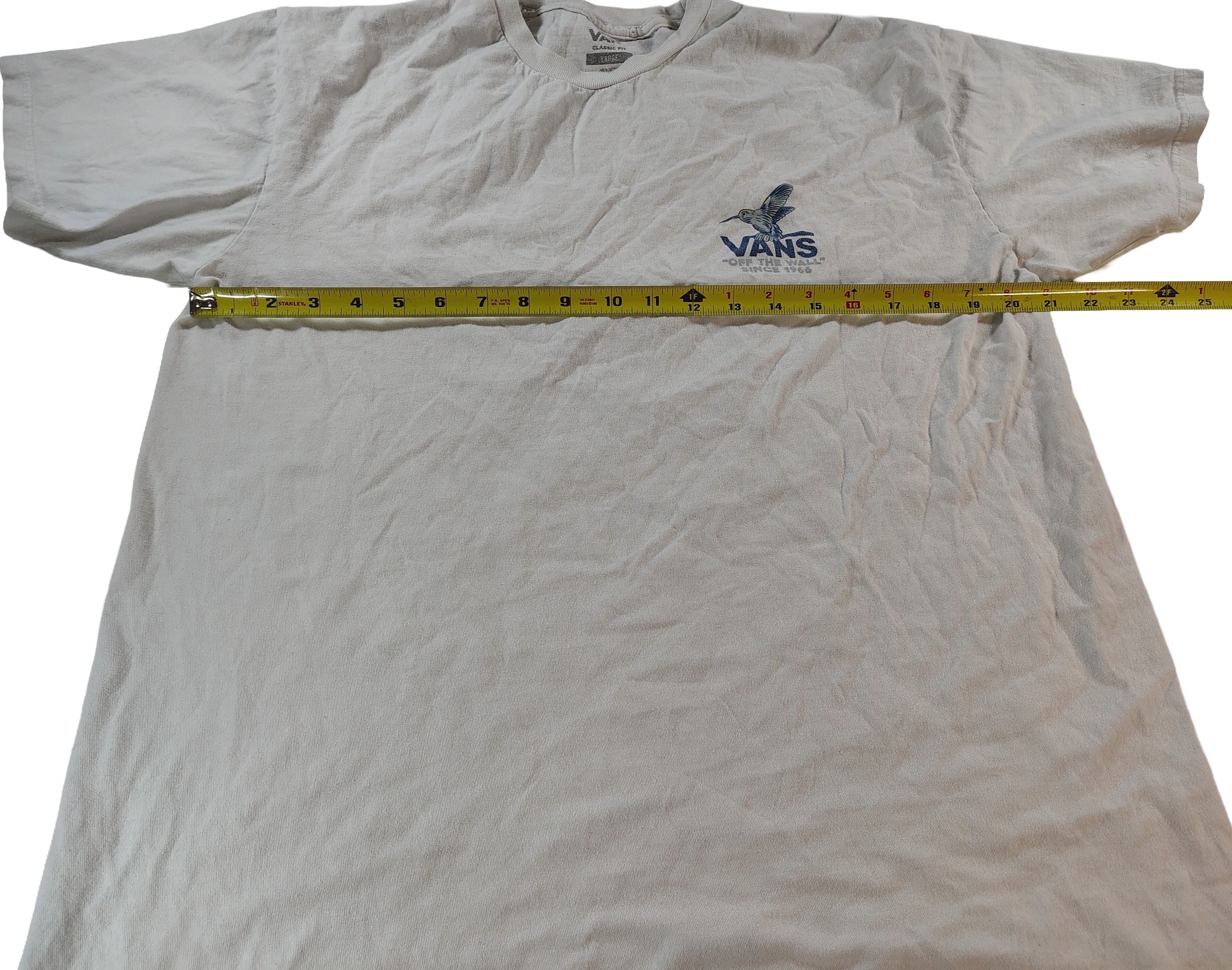 Vans Men's Large White Vans Off The Wall Since 1966 T-Shirt Size US L / EU 52-54 / 3 - 6 Thumbnail