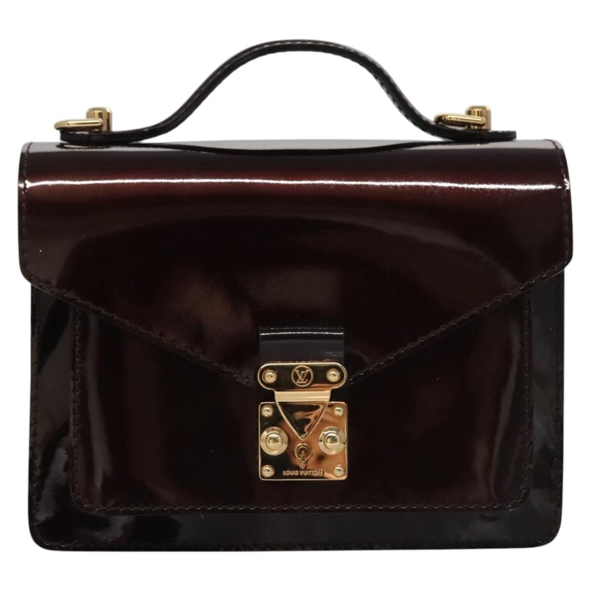 Louis Vuitton Monceau Burgundy Patent Leather Handbag (Pre-Owned) Size ONE SIZE - 1 Thumbnail
