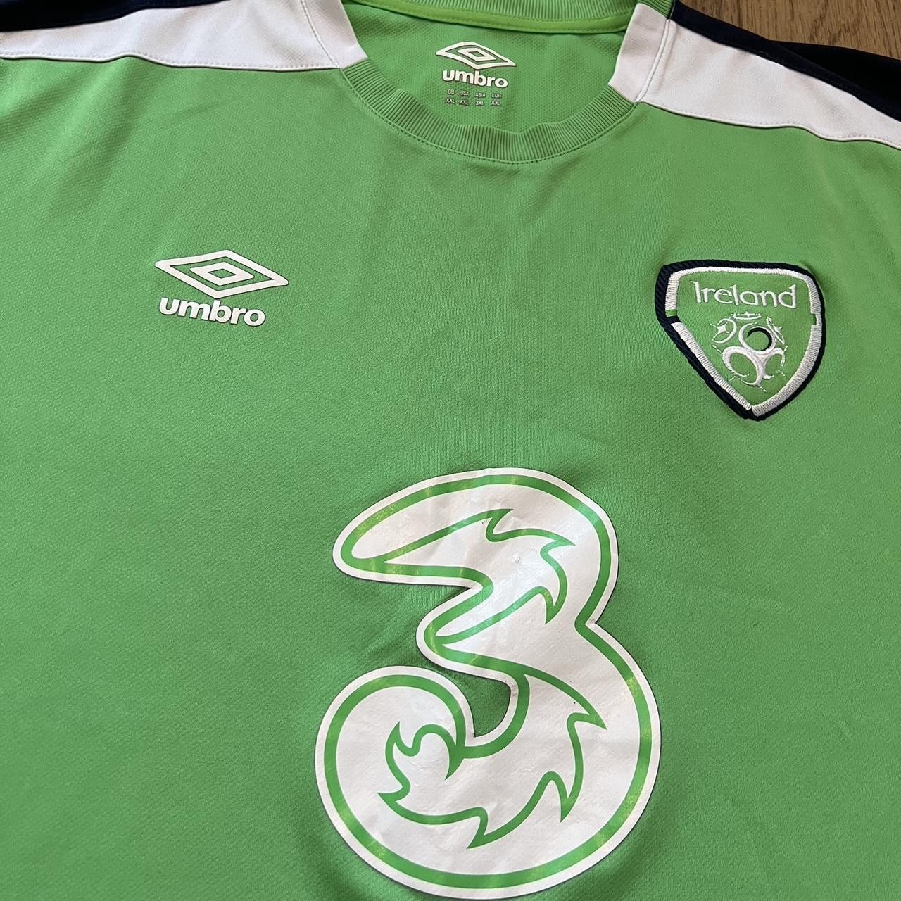 Umbro Umbro green and white Ireland soccer jersey Football Shirt Size US XXL / EU 58 / 5 - 3 Thumbnail