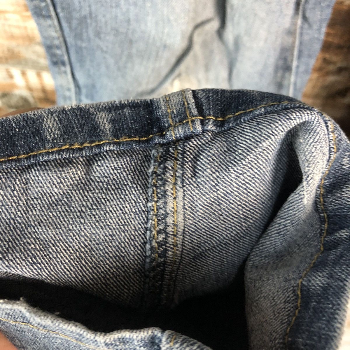 Japanese Brand Japanese Brand Blue Distressed Denim Pants #A2137 Size US 35 - 13 Thumbnail