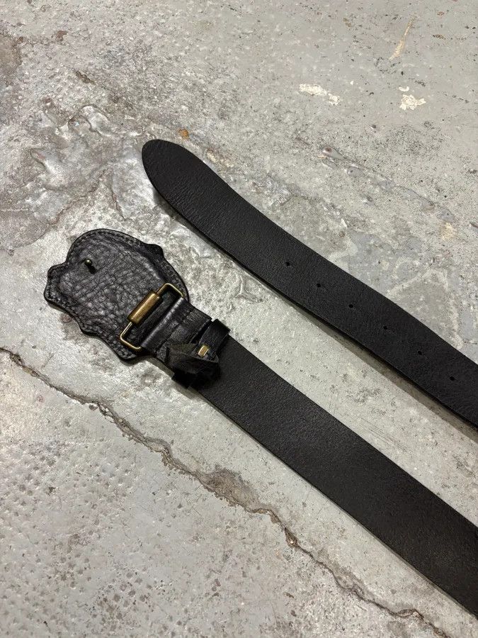 Dolce & Gabbana 2000s Dolce & Gabbana Signature Black Leather Belt Size ONE SIZE - 4 Thumbnail