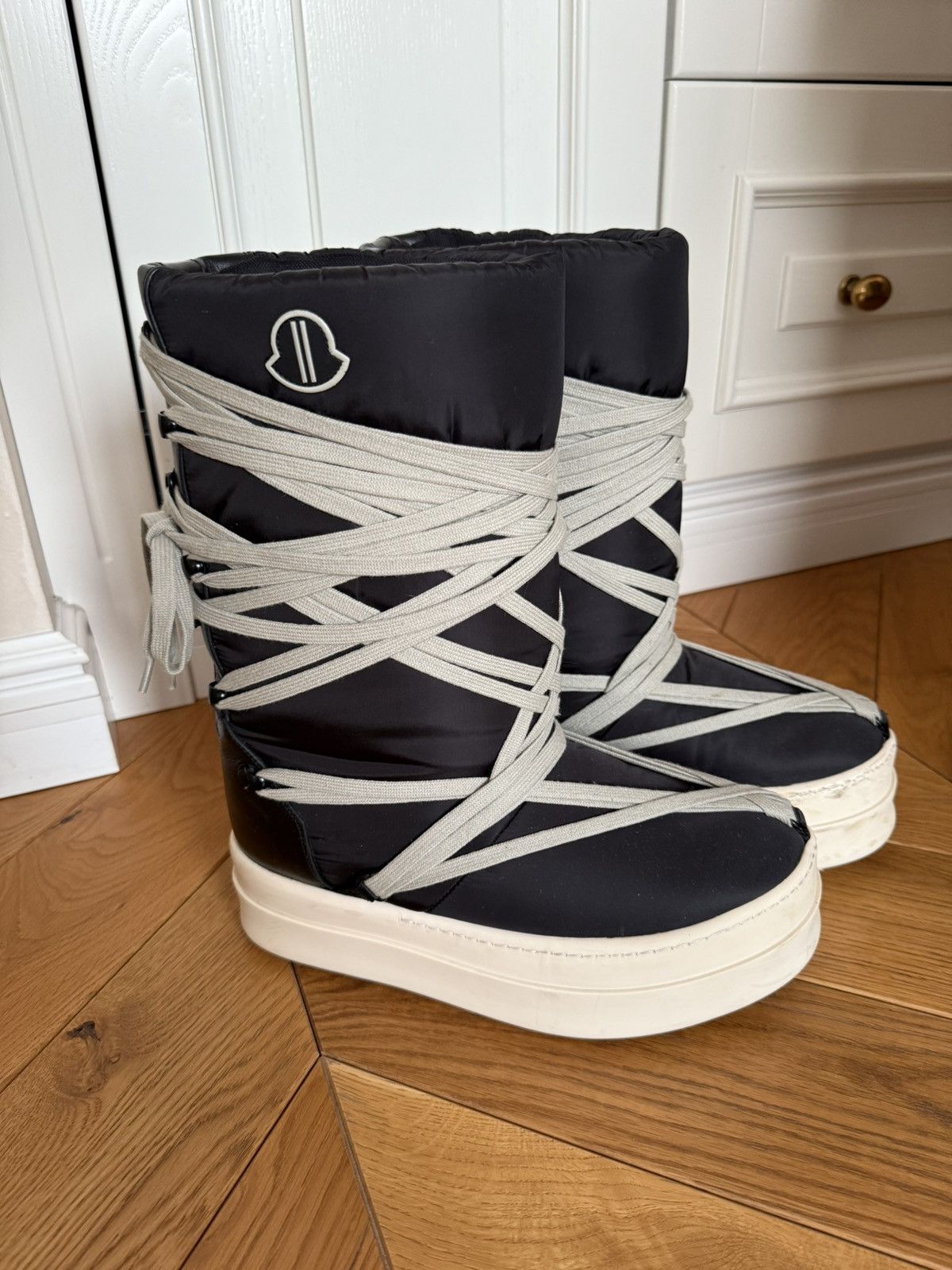Moncler × Rick Owens Rick Owens x Moncler big rock megalace boots Size US 6 / EU 39 - 1 Thumbnail