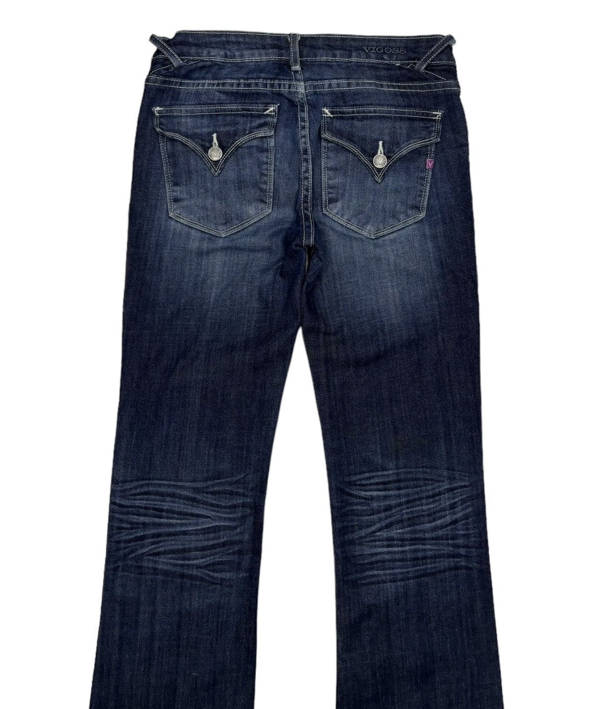 If Six Was Nine Flare Jeans Blue Denim Vigoss Brand Bootcut Flared Denim Size 28" / US 6 / IT 42 - 6 Thumbnail