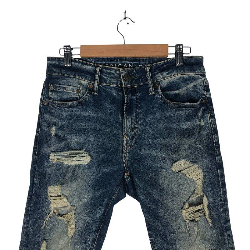 American Eagle Outfitters Vintage American Eagle super skinny Distressed Jean pant Size US 30 / EU 46 - 2 Thumbnail