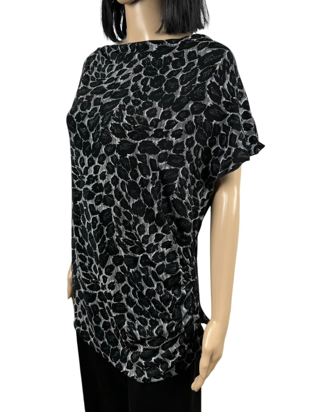 Armani Collezioni Armani Collezioni Printed Blouse Embroidered Short Sleeve Size XL / US 12-14 / IT 48-50 - 4 Thumbnail