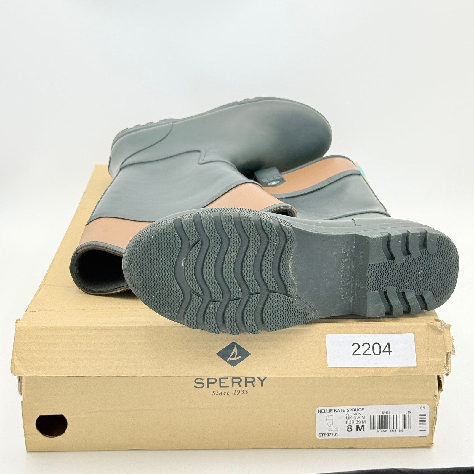 Sperry Sperry Nellie Kate Spruce Waterproof Rain Boots - Size 8 Size US 8 / IT 38 - 4 Thumbnail