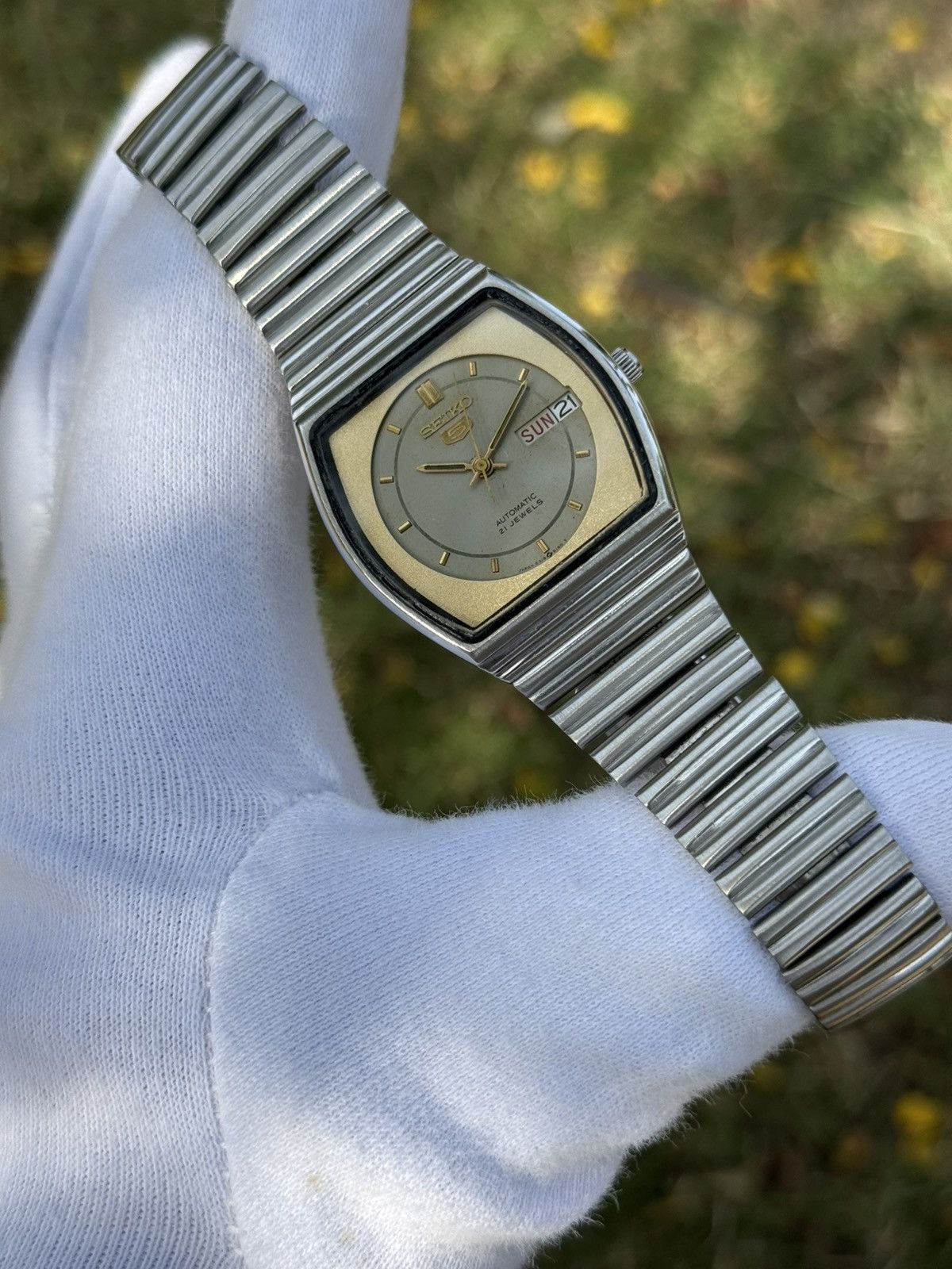 Seiko Vintage Seiko 5 Automatic japan Watch:gray Dial, retro Case Size 36 - 13 Thumbnail