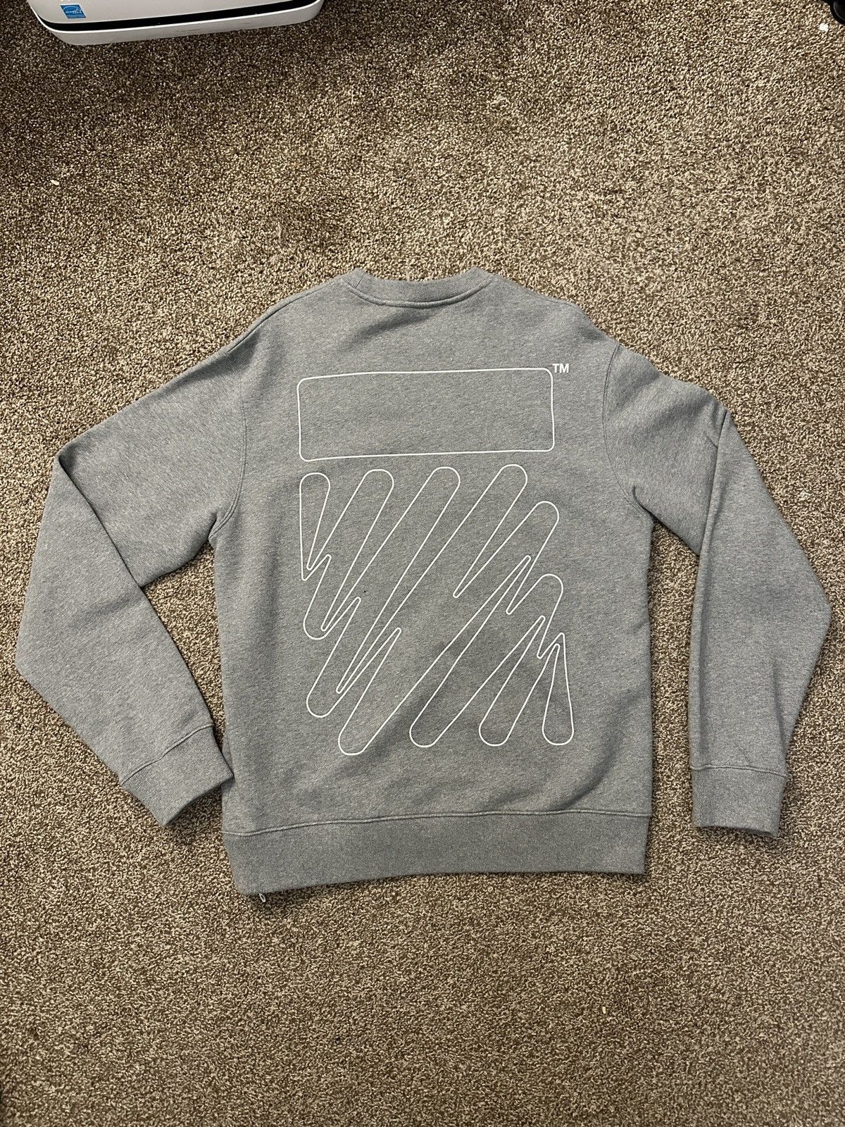 Off-White Off White Wave Diagonal Crewneck Sweatshirt Size US L / EU 52-54 / 3 - 2 Thumbnail