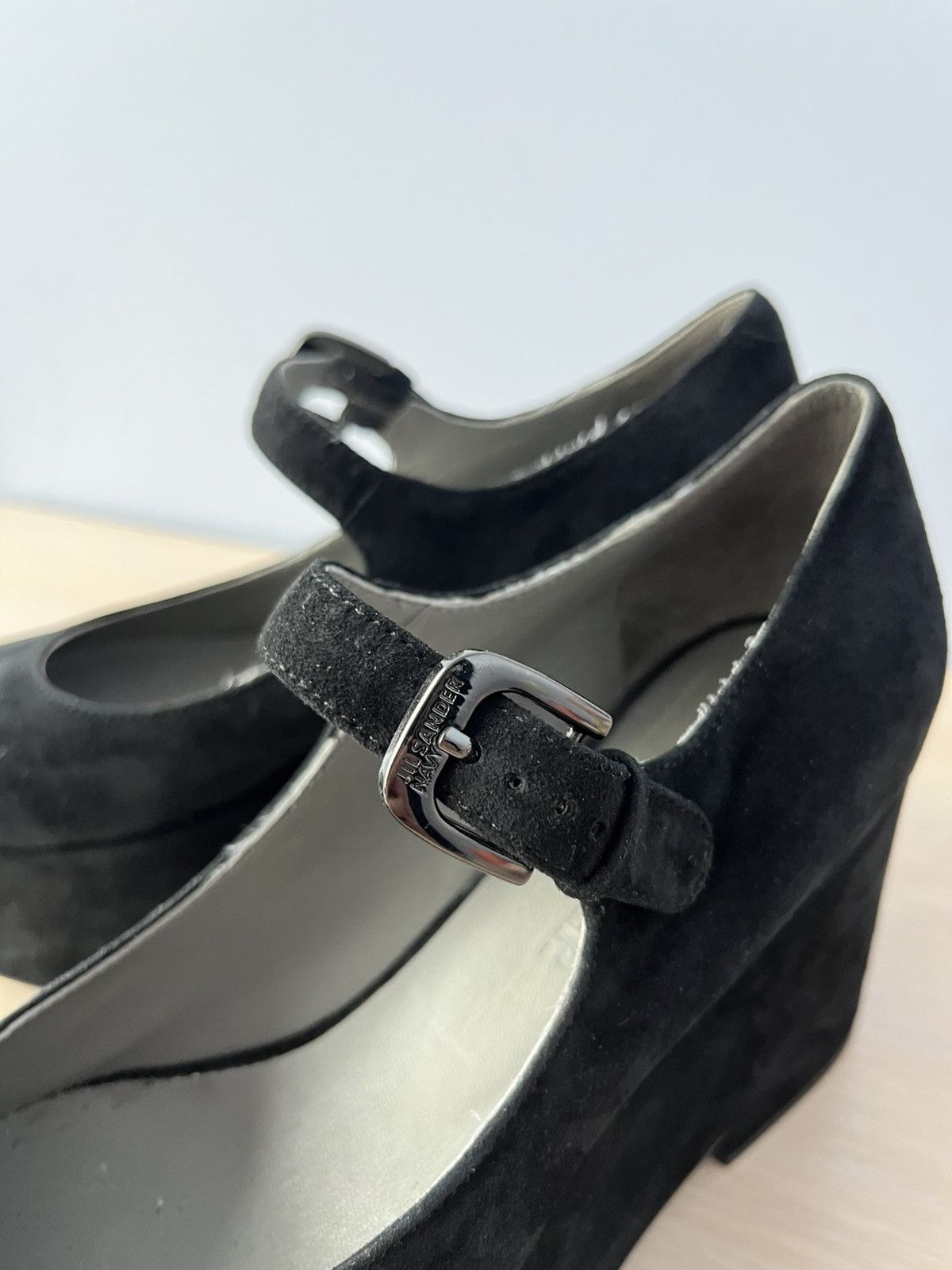 Jel Sander Helled Shoes Black Suede Size 37