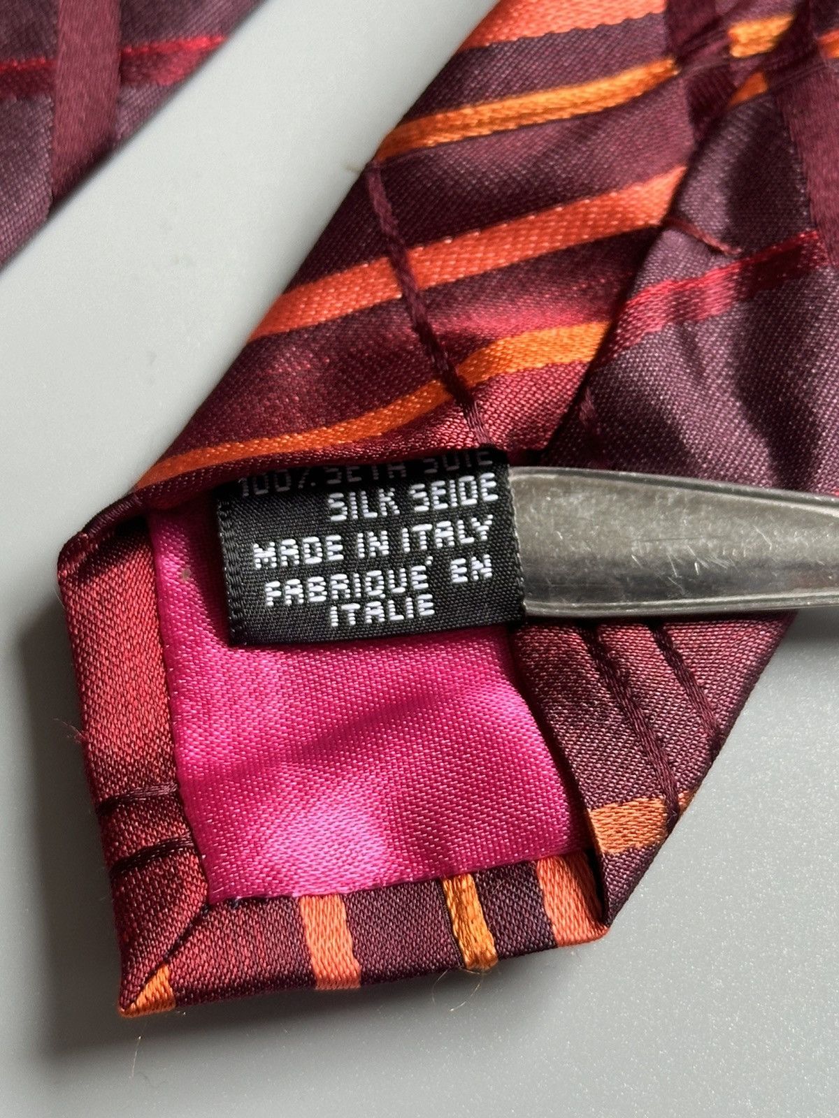 Kenzo Kenzo Homme Stripe Tie Silk Made in Italy Size ONE SIZE - 5 Thumbnail