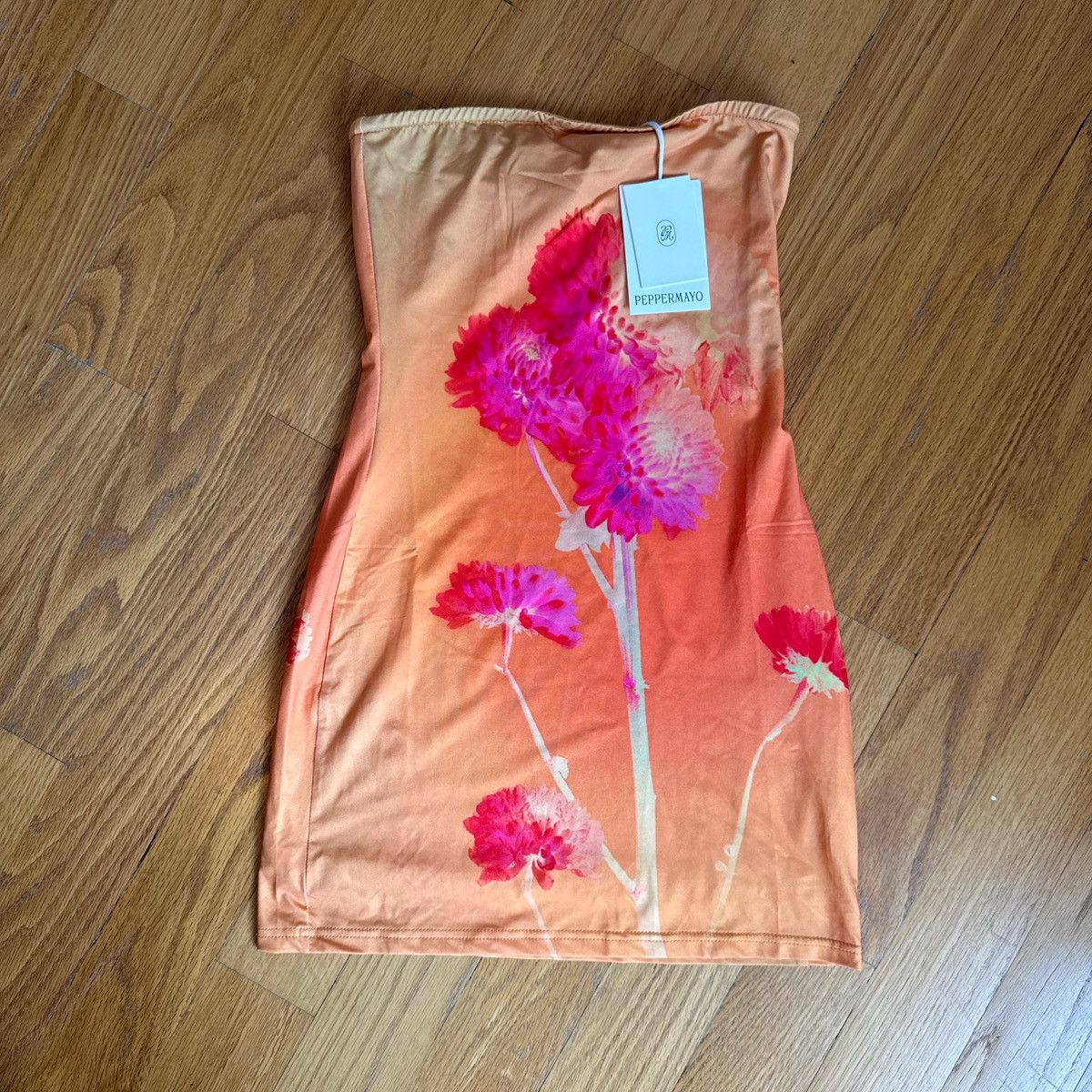 Other Peppermayo Caroline Mini Dress - Orange Floral Size S / US 4 / IT 40 - 1 Thumbnail