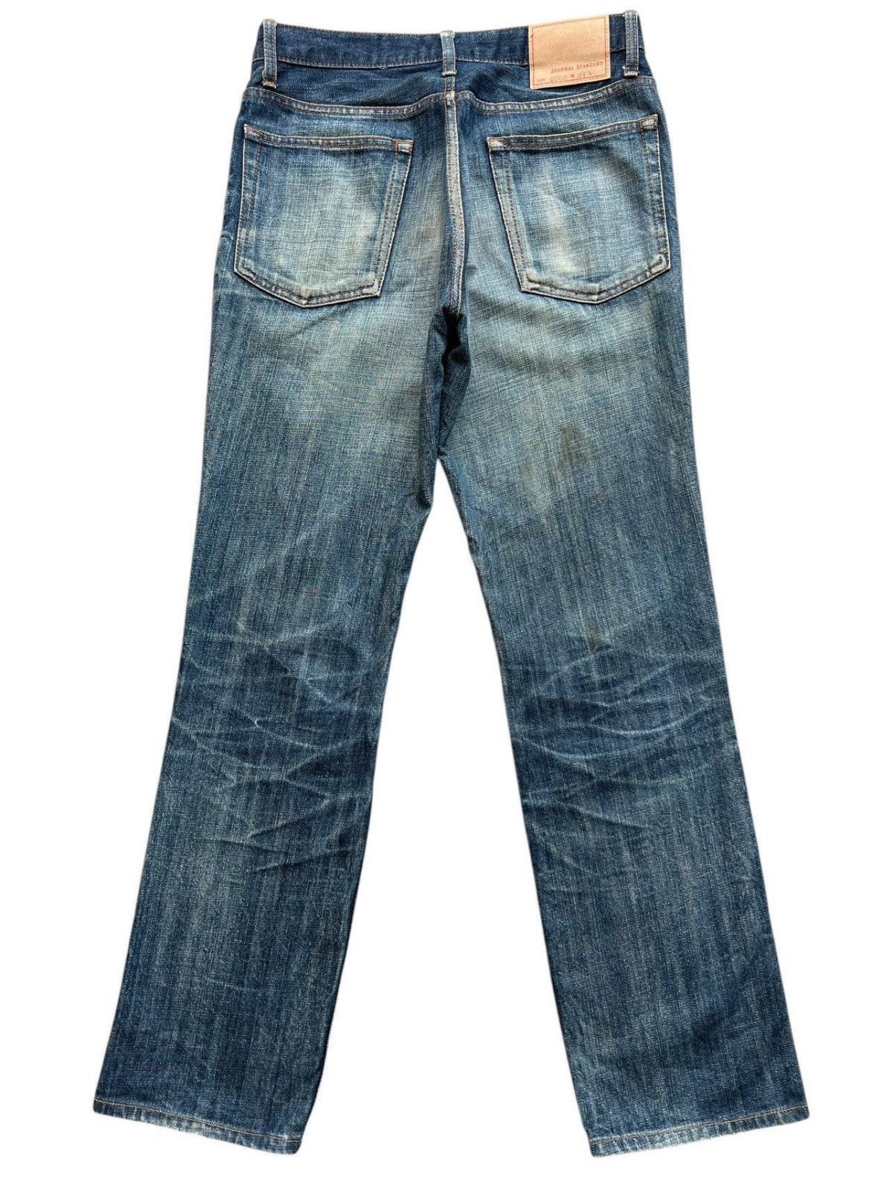 Johnbull Vintage John Bull Japan Distressed Denim Jeans 31x30 Size US 31 - 3 Thumbnail