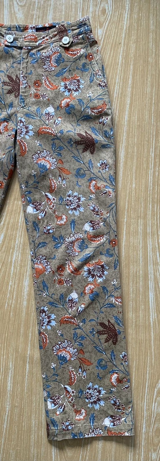 Designer × Hiroko Koshino Homme × Japanese Brand 🔥 Hiroko Koshino Floral Full print Pants Size 26" / US 2 / IT 38 - 10 Thumbnail