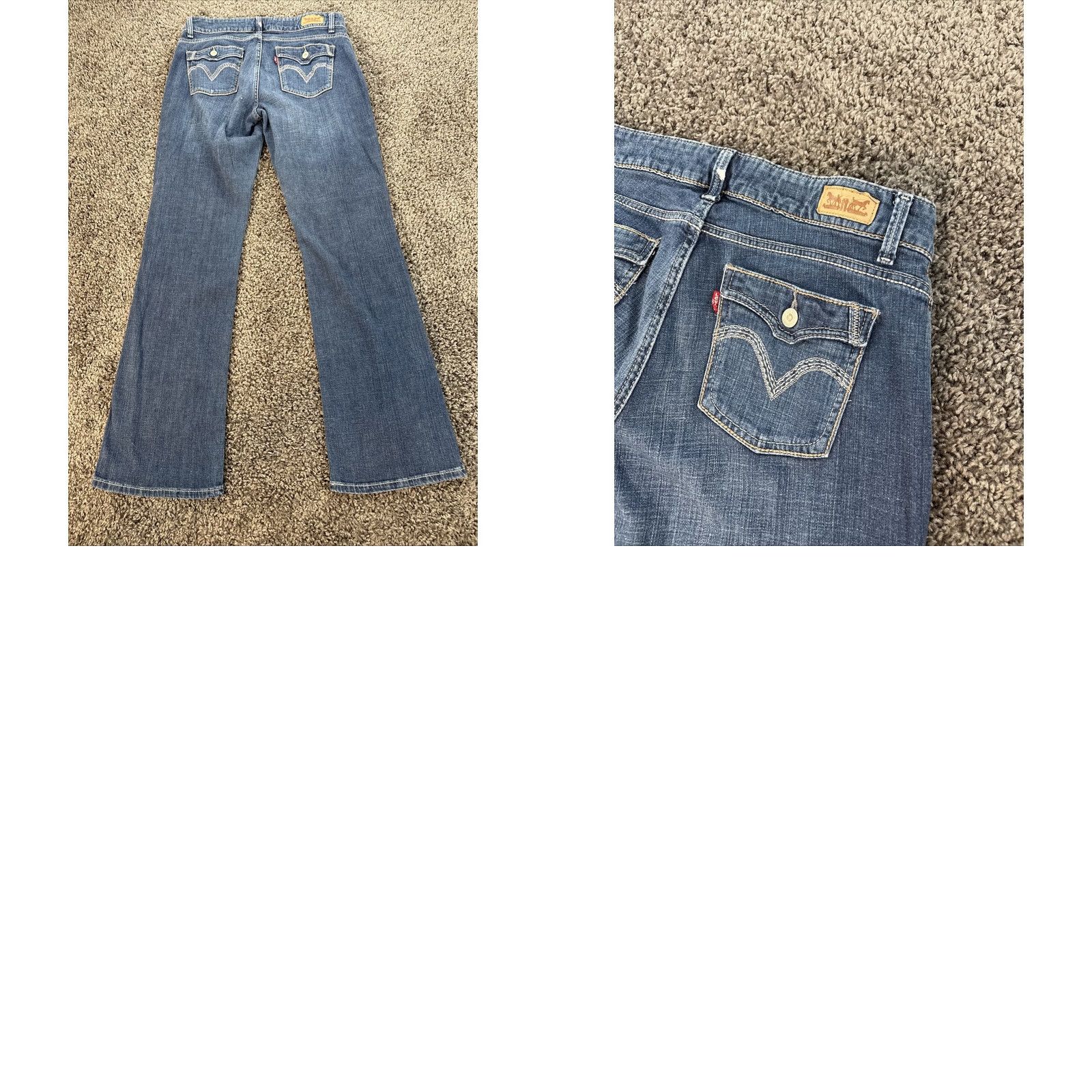 Levi's Levi's 529 Jeans Bootcut Dark Wash Women 31x33 Denim Regular Inseam 33 Pockets Size 24" / US 00 / IT 34 - 8 Thumbnail
