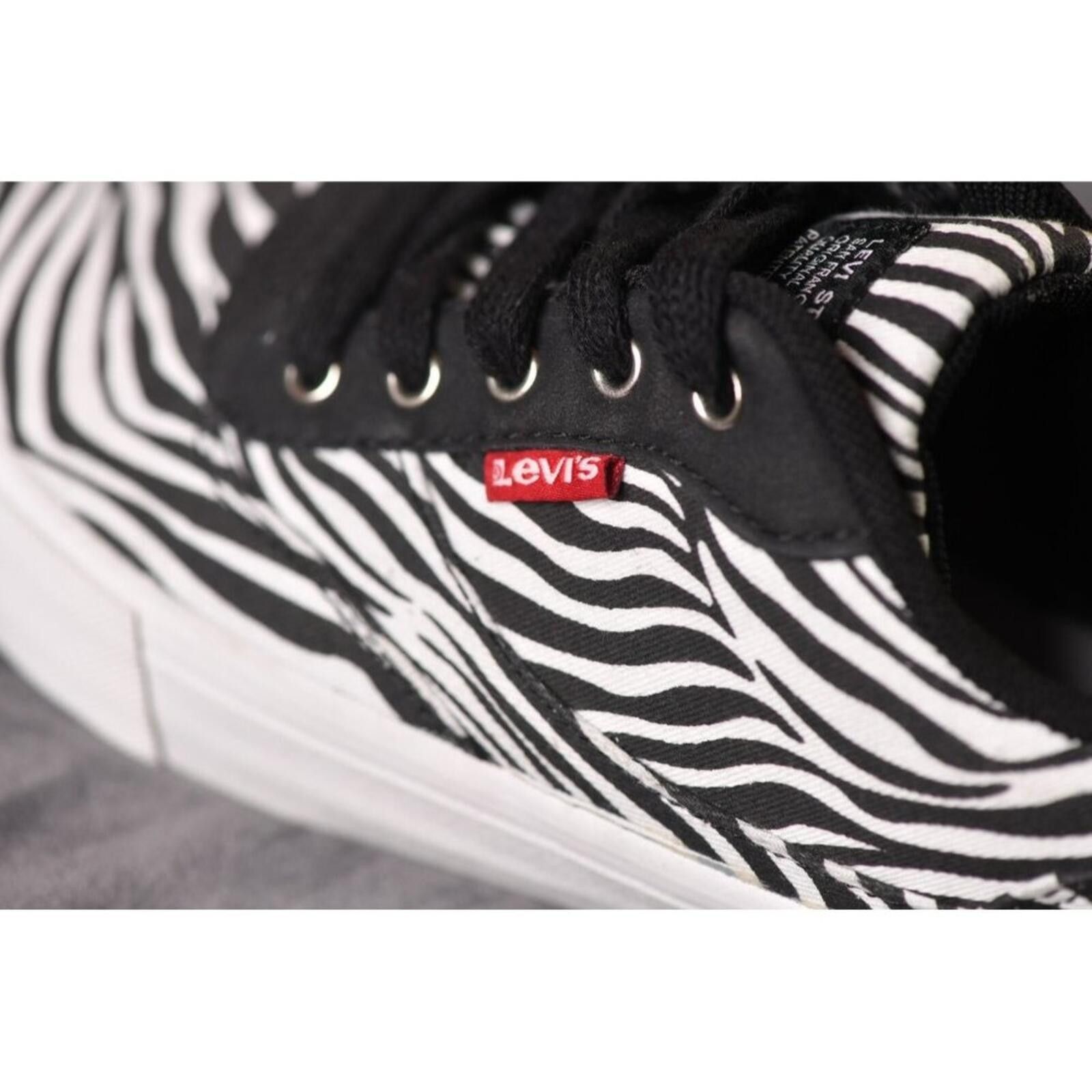 Levi's Levi's Unisex Naya M Zebra Sneaker | Black & White Size US 5 / EU 37 - 7 Thumbnail