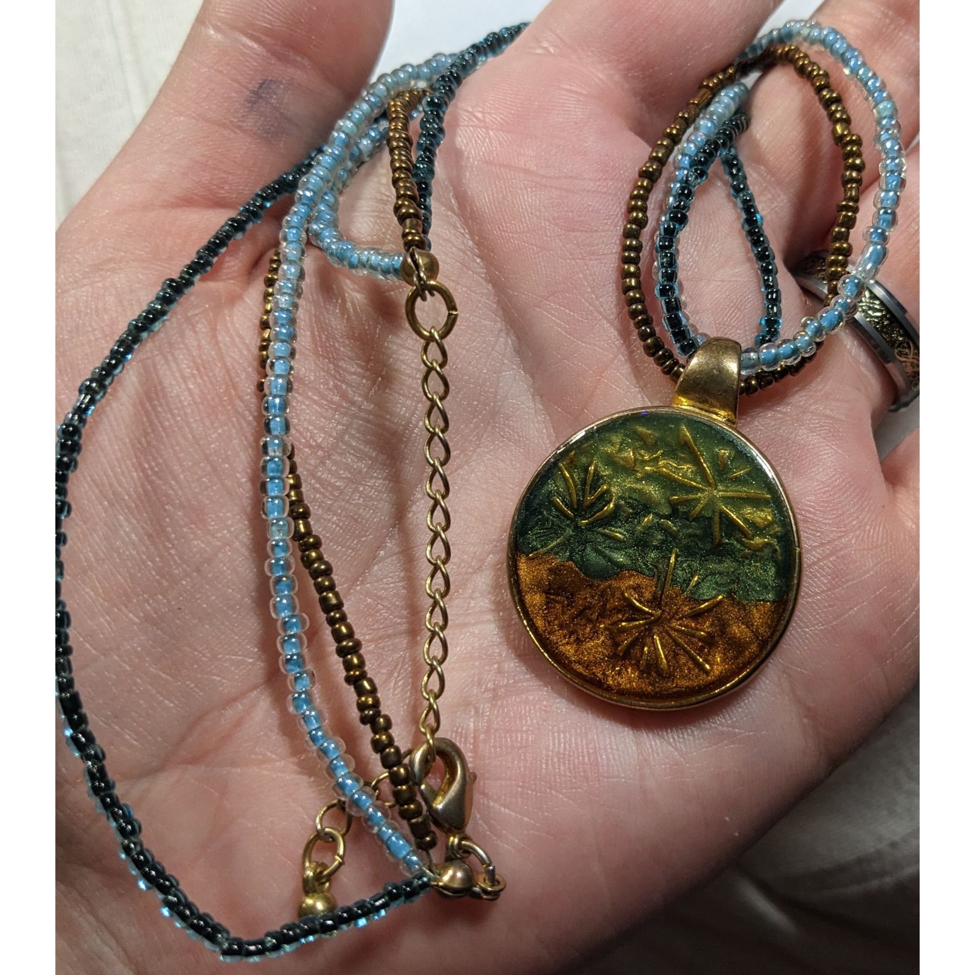 Kenneth Cole Kenneth Cole Fairycore Beaded Floral Pendant Necklace Size ONE SIZE - 9 Thumbnail
