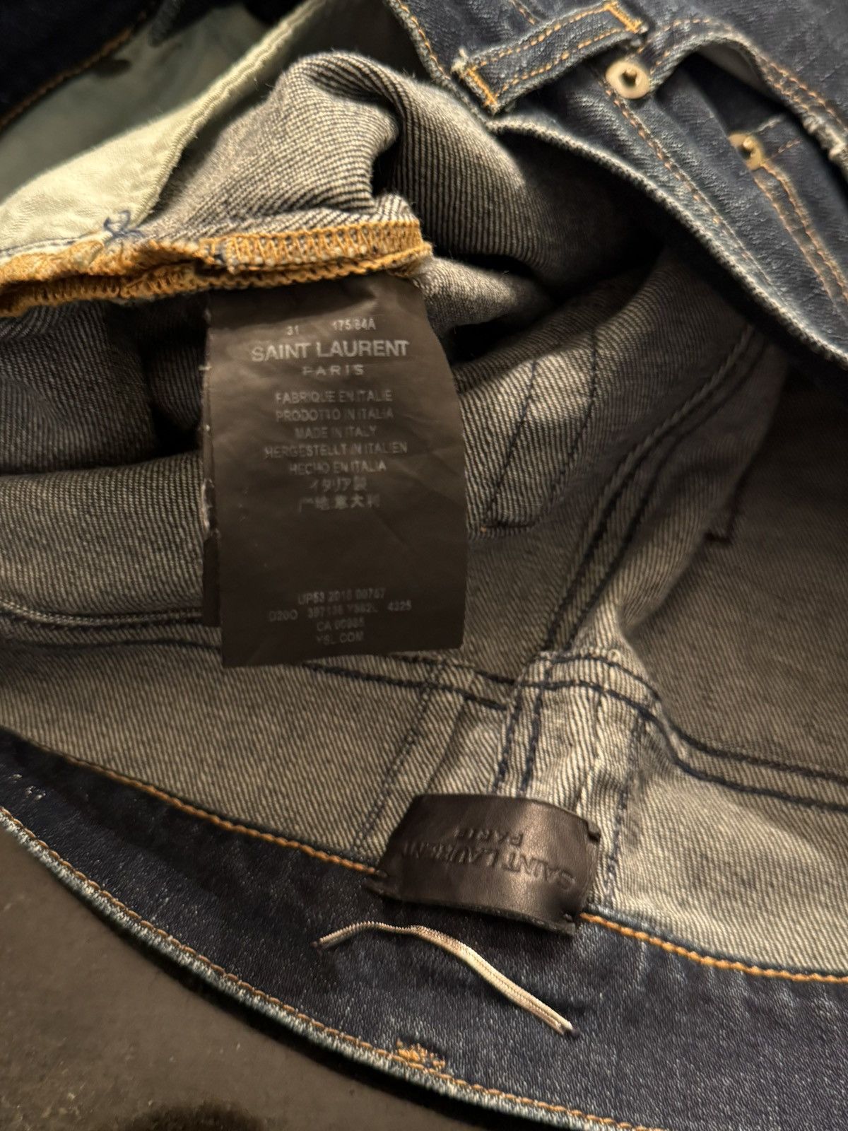 Saint Laurent Paris Saint Laurent Paris Blue Denim size 32 Size US 32 / EU 48 - 8 Thumbnail