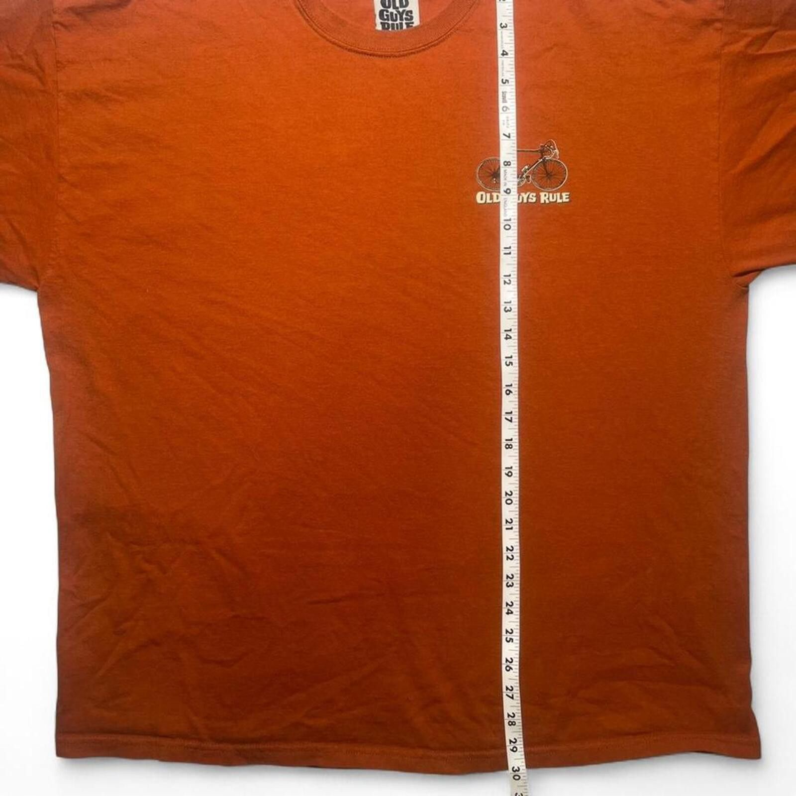 Other Old Cranky Guys Rule Bicycle Graphic T-Shirt Orange Size XXL Size US XXL / EU 58 / 5 - 8 Thumbnail