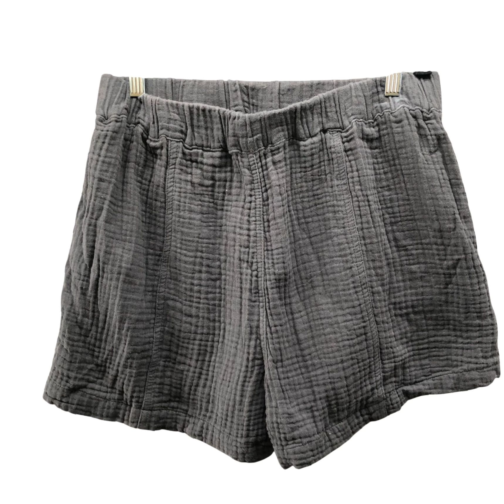 Madewell Madewell Easy Pull On Shorts Lightspun Womens M Dark Gray Gauzy High Rise Cotton Size 32" / US 10 / IT 46 - 2 Thumbnail