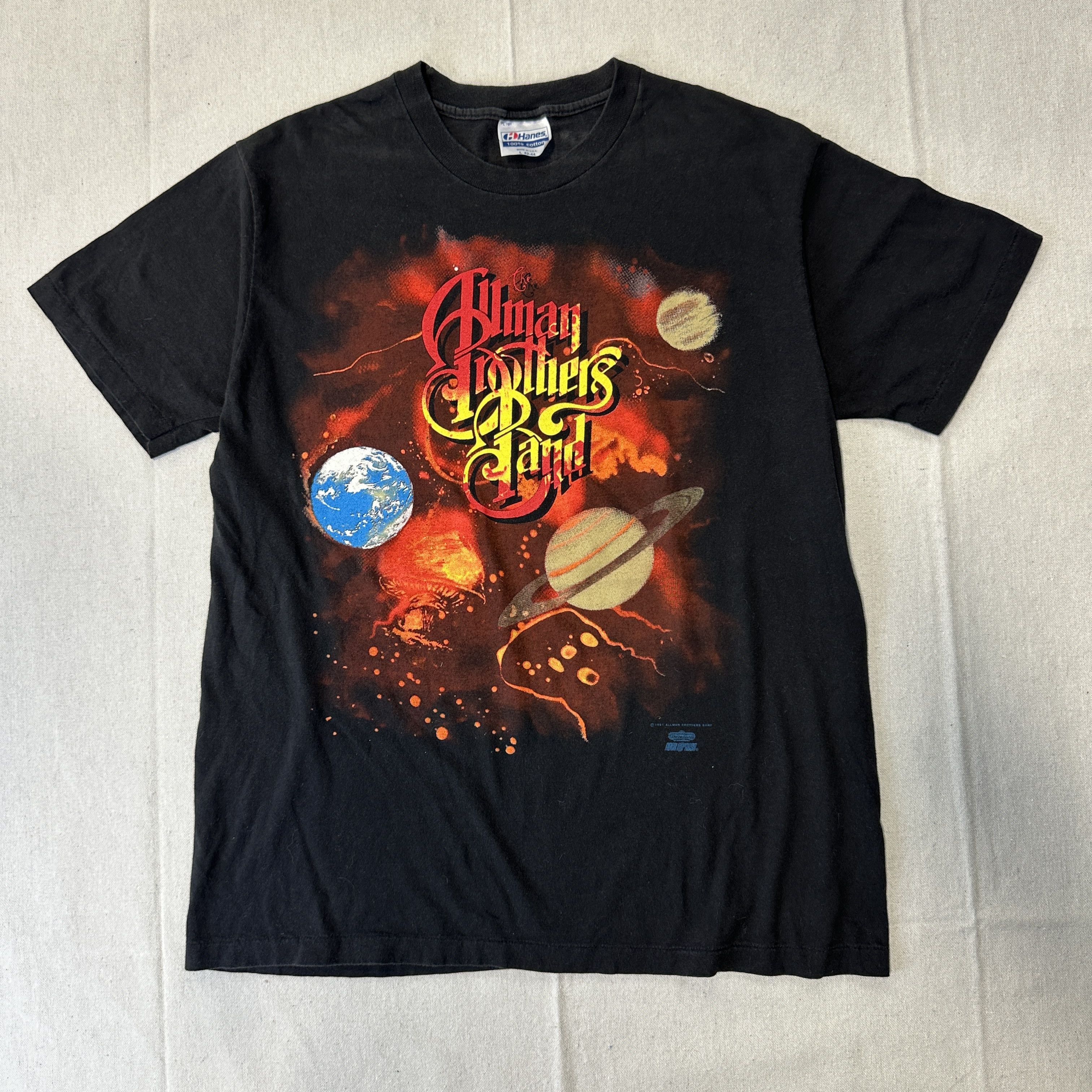 Hanes Vintage Allman Brothers Band Space Graphic T-Shirt Size L 80s Size US L / EU 52-54 / 3 - 1 Thumbnail
