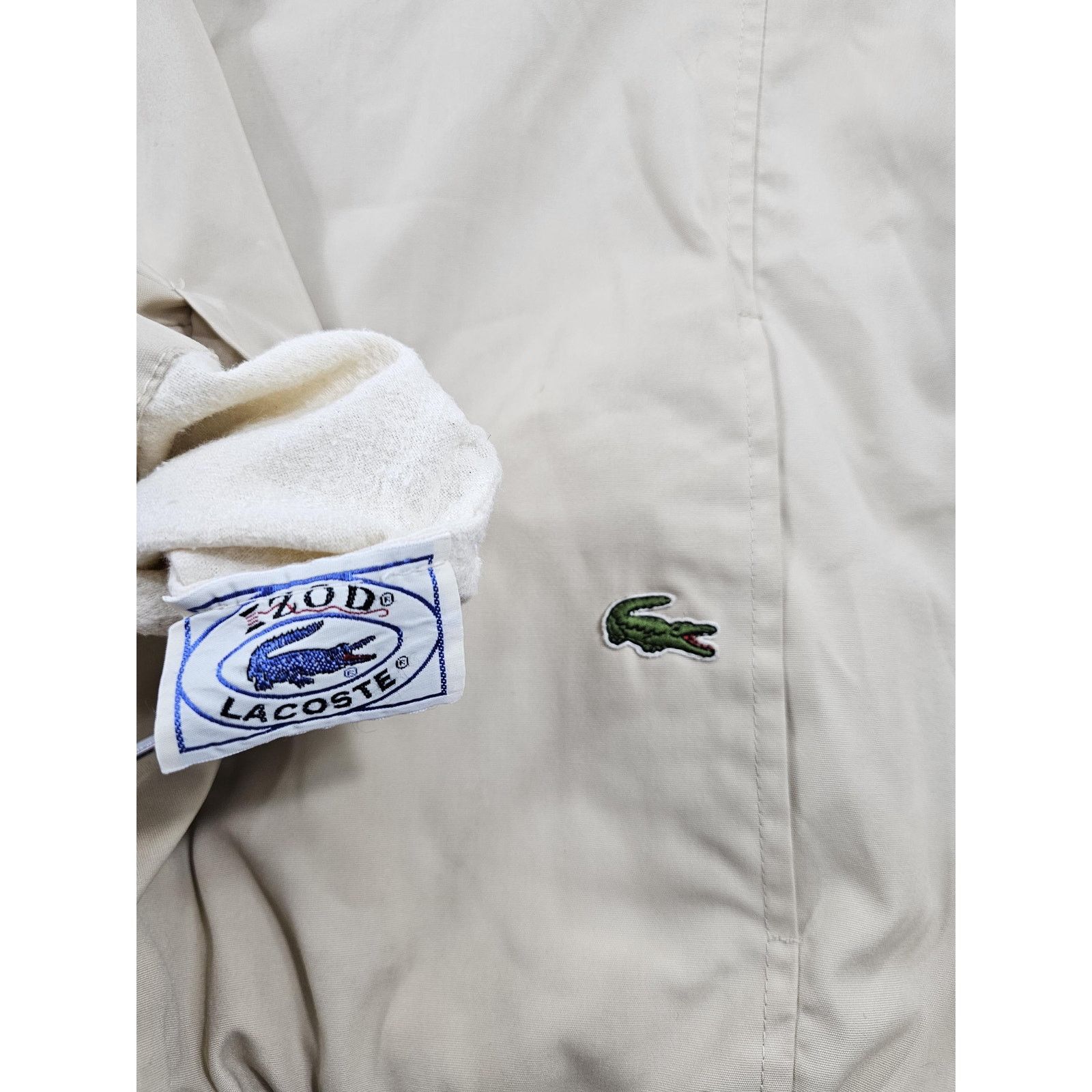 Lacoste LaCoste Reversible Jacket To Sweater Beige Sz L 1990s Size US L / EU 52-54 / 3 - 5 Thumbnail
