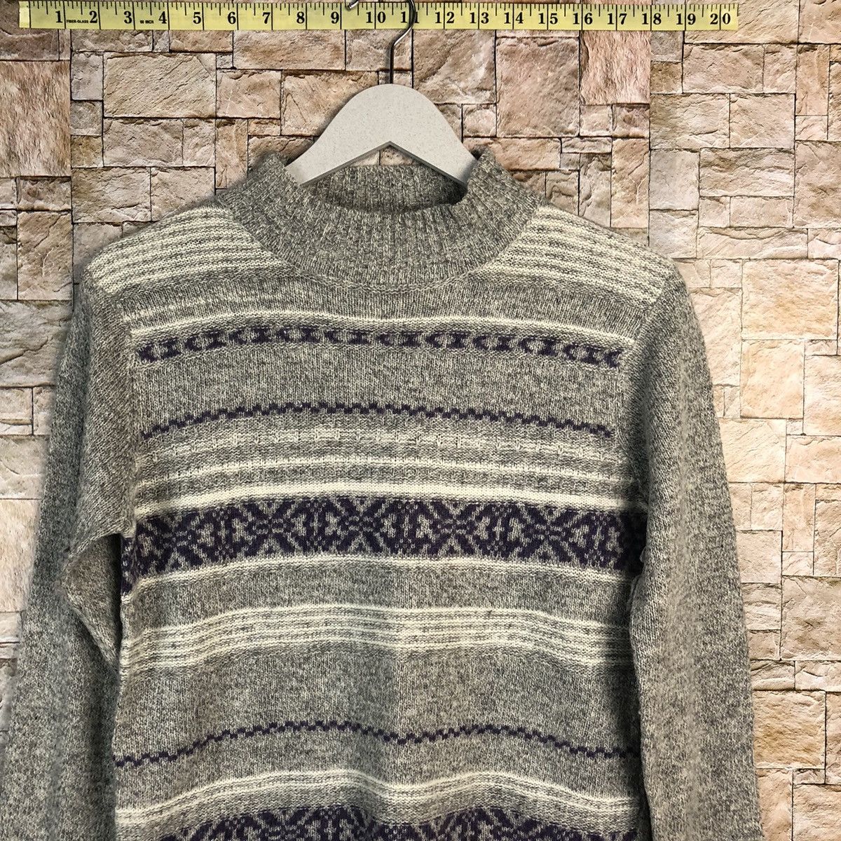 Homespun Knitwear × Japanese Brand Mocha Giene Grey Knitwear #A909 Size S / US 4 / IT 40 - 5 Thumbnail