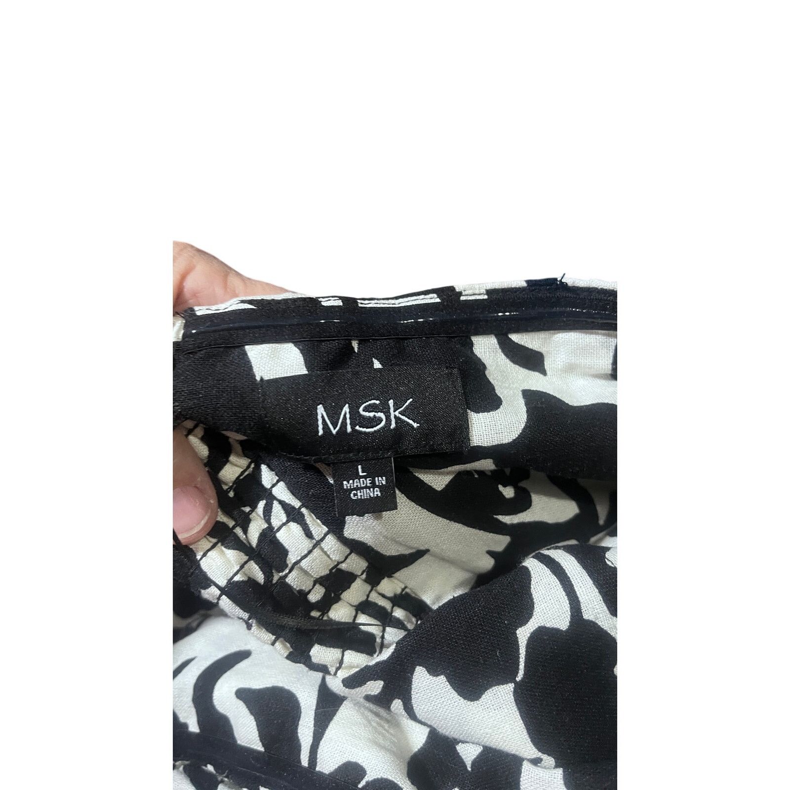 Other MSK Black & White Strapless Jumpsuit Wide Leg NWT Size Large Size 36" / US 14 / IT 50 - 13 Thumbnail