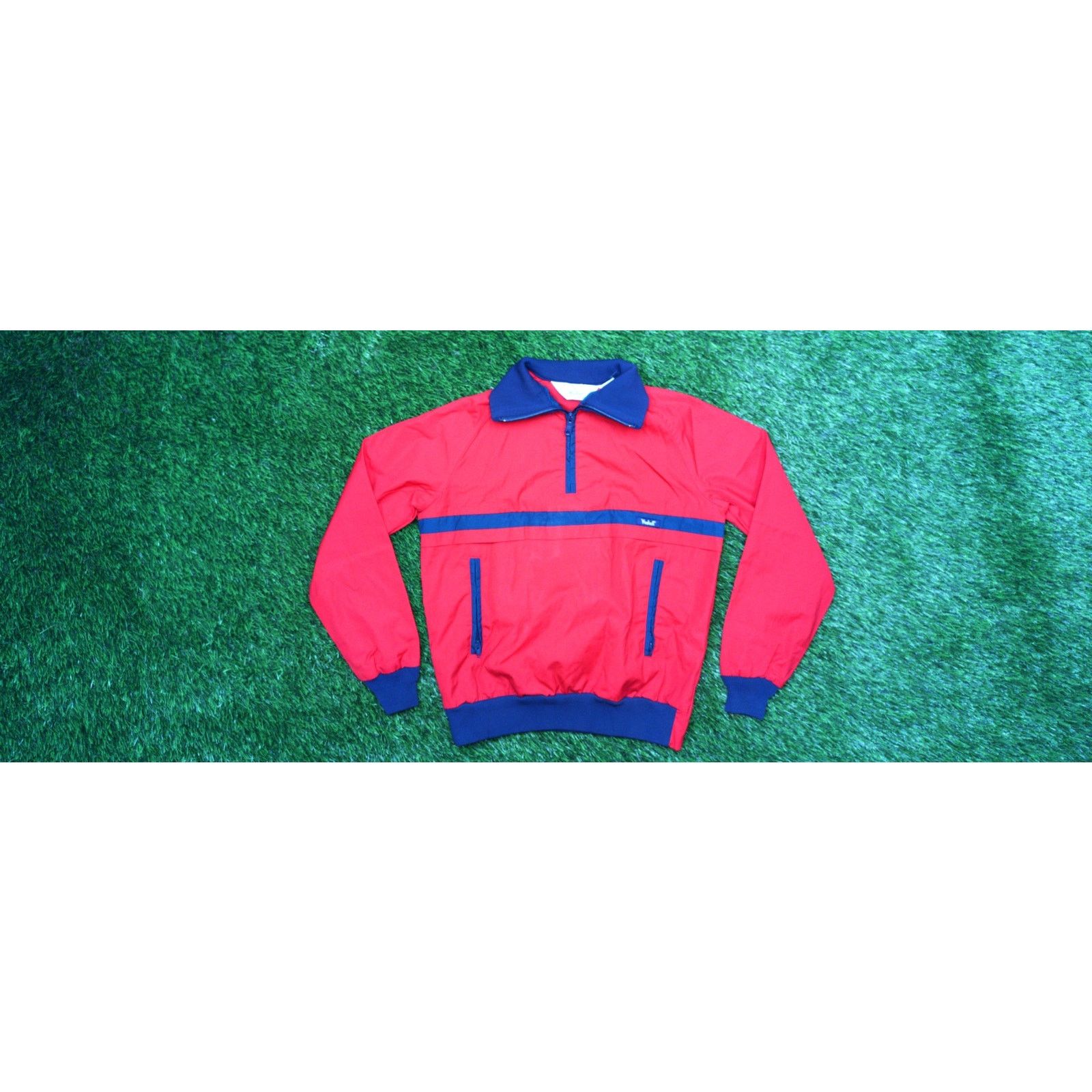 Woolrich Woolen Mills VTG 80s Woolrich Woman Red Pullover Windbreaker Jacket M Size M / US 6-8 / IT 42-44 - 4 Thumbnail