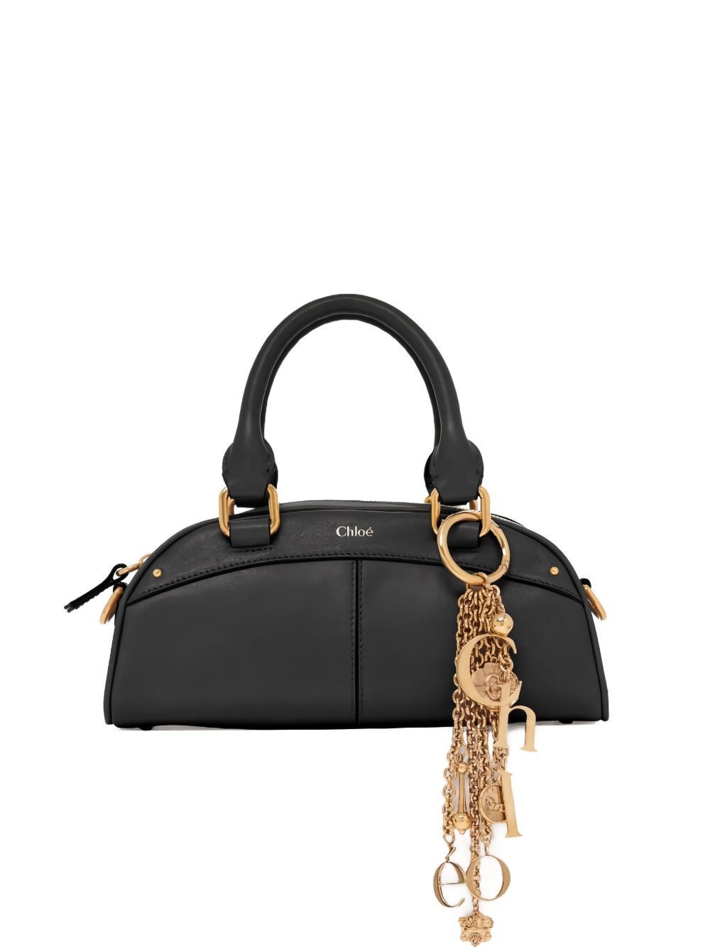 SMALL LEATHER BOWLING BAG