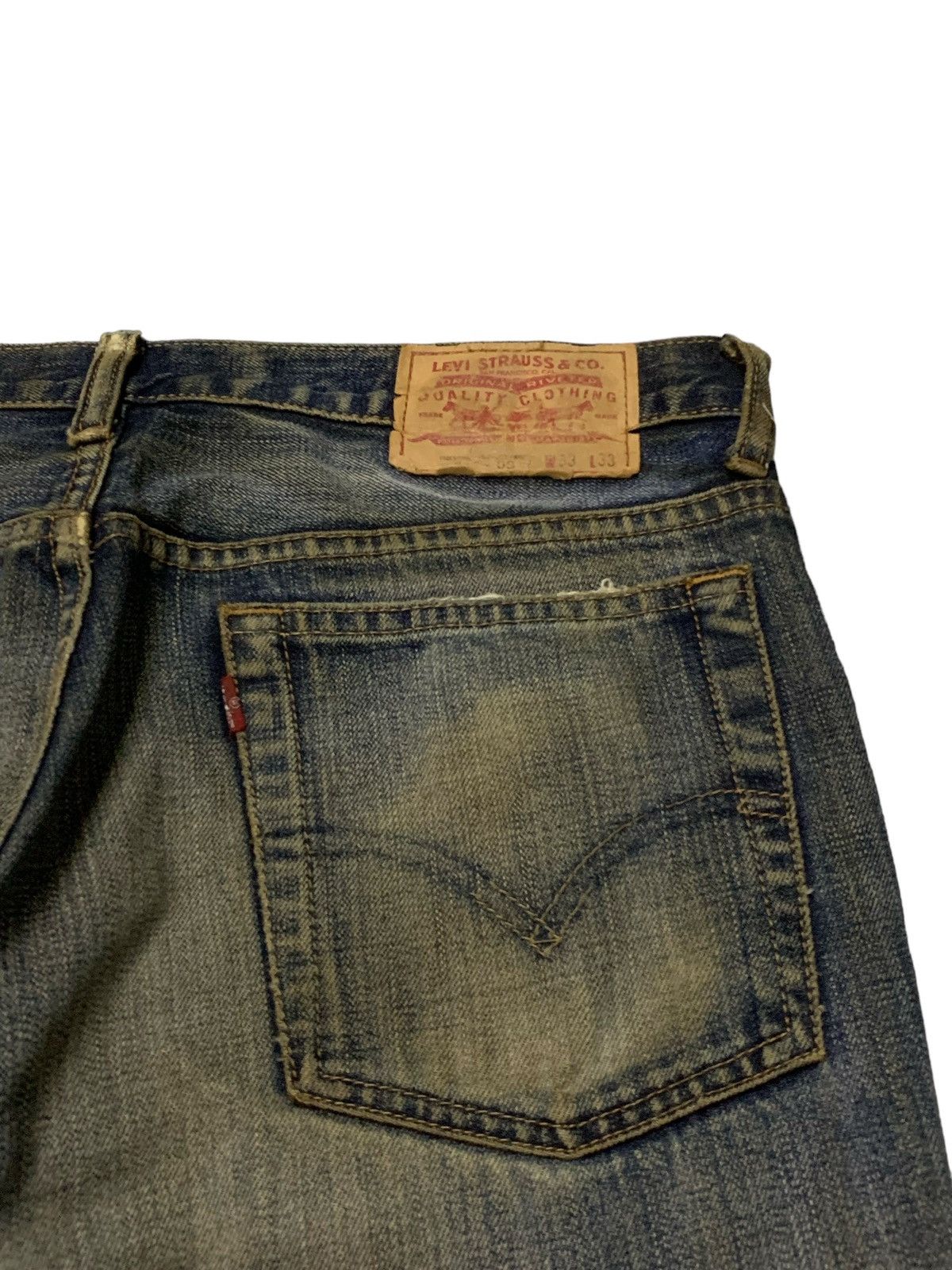 Levi's × Vintage Vintage Levis 517 - 03 Mud Wash Whiskers Flared Jeans Size US 32 / EU 48 - 12 Thumbnail