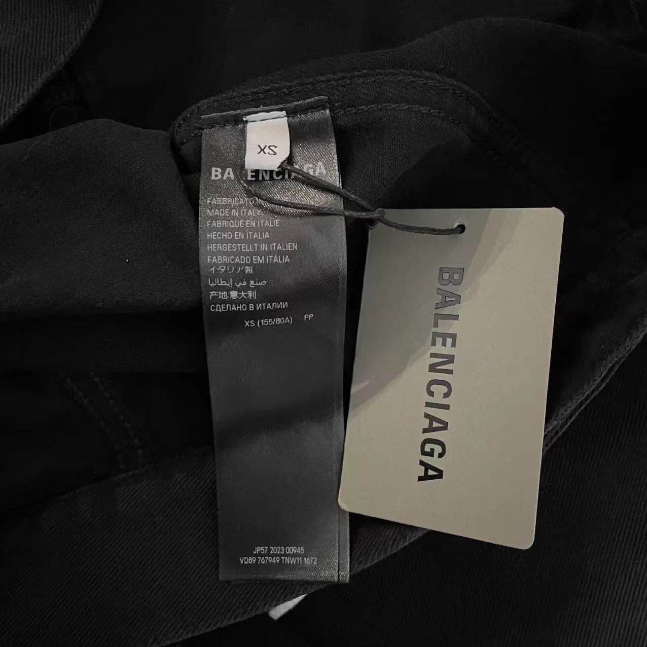 Balenciaga Balenciaga Logo Print Denim Jacket Single-breasted Size US XS / EU 42 / 0 - 4 Thumbnail