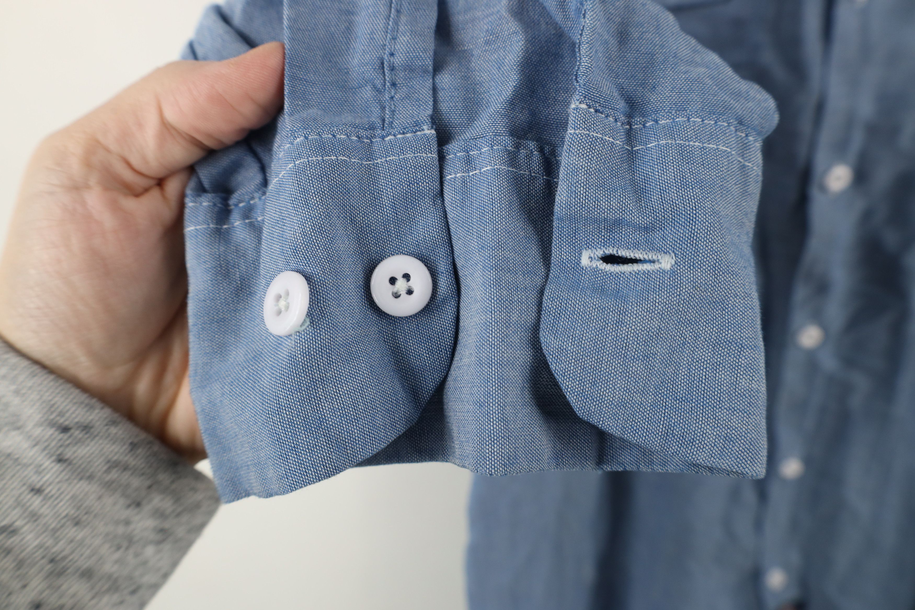 Dickies × Vintage Vintage 90s Dickies Chambray Workwear Button Shirt USA Size US M / EU 48-50 / 2 - 7 Thumbnail
