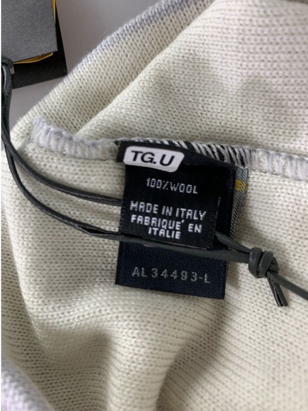 Fendi Fendi 🇮🇹 Pearl Grey Wool FF brim ribb knit Beanie unisex NEW Size ONE SIZE - 9 Thumbnail