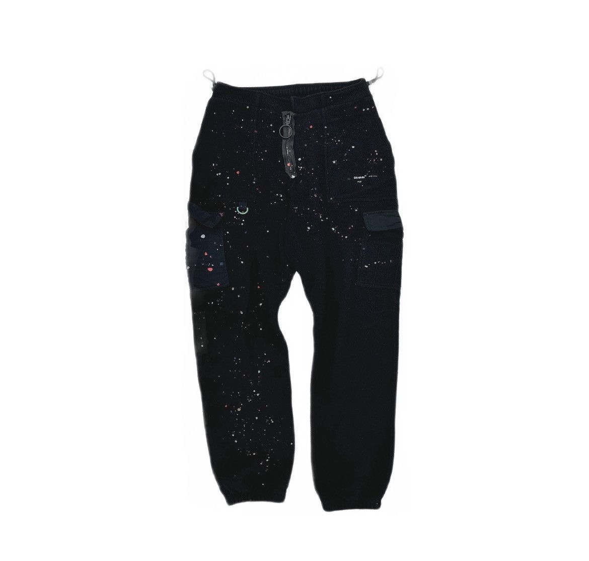Off-White Off-White SS19 Paint Splatter Cargo Sweatpants Size US 30 / EU 46 - 1 Thumbnail