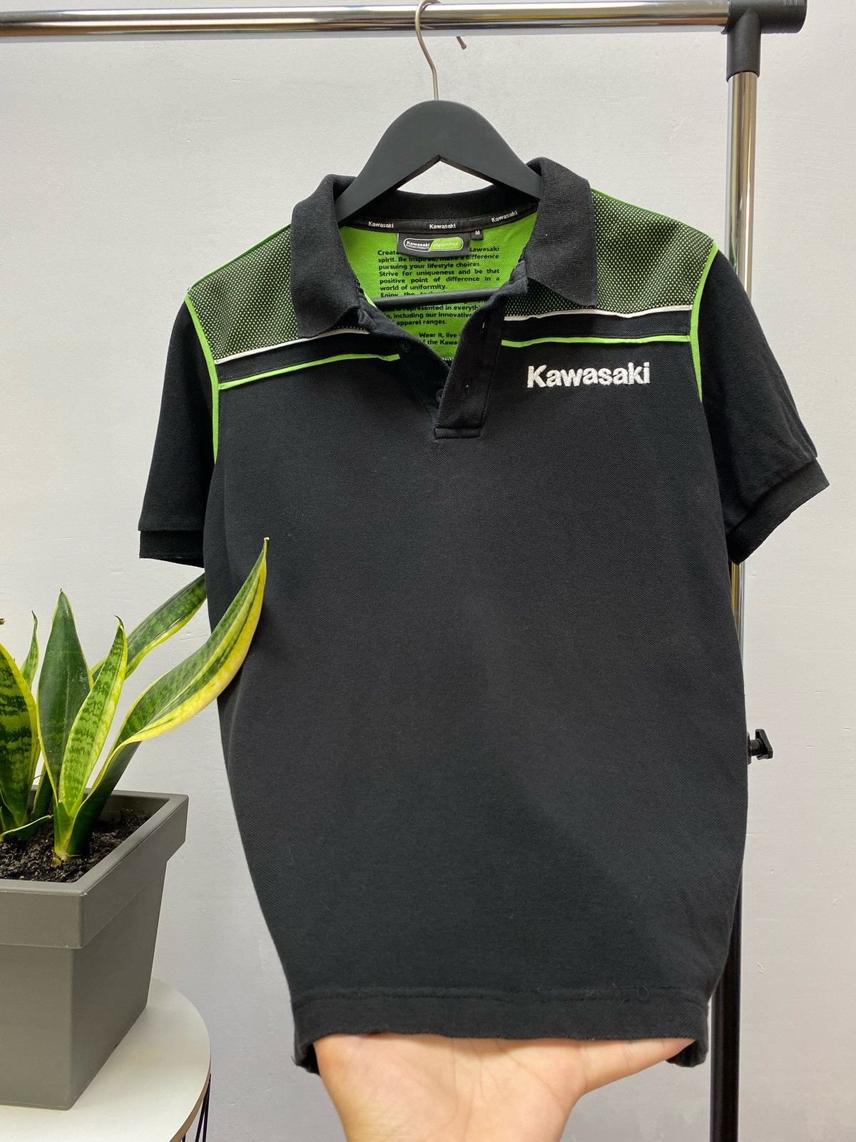 NASCAR Kawasaki Vintage Rare Polo Racing Polo T shirt Size US M / EU 48-50 / 2 - 8 Thumbnail